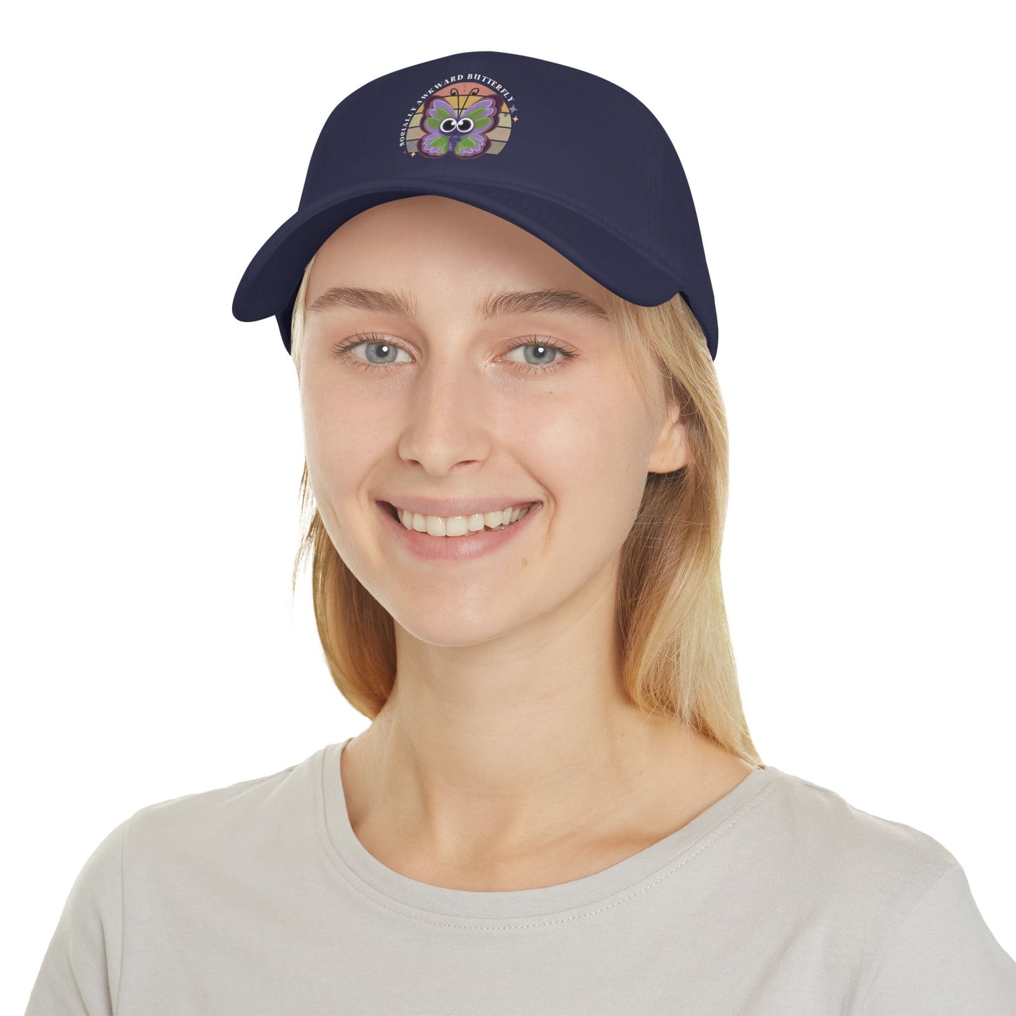 Socially Awkward Butterfly, OTTO, hat, Low Profile Baseball Cap