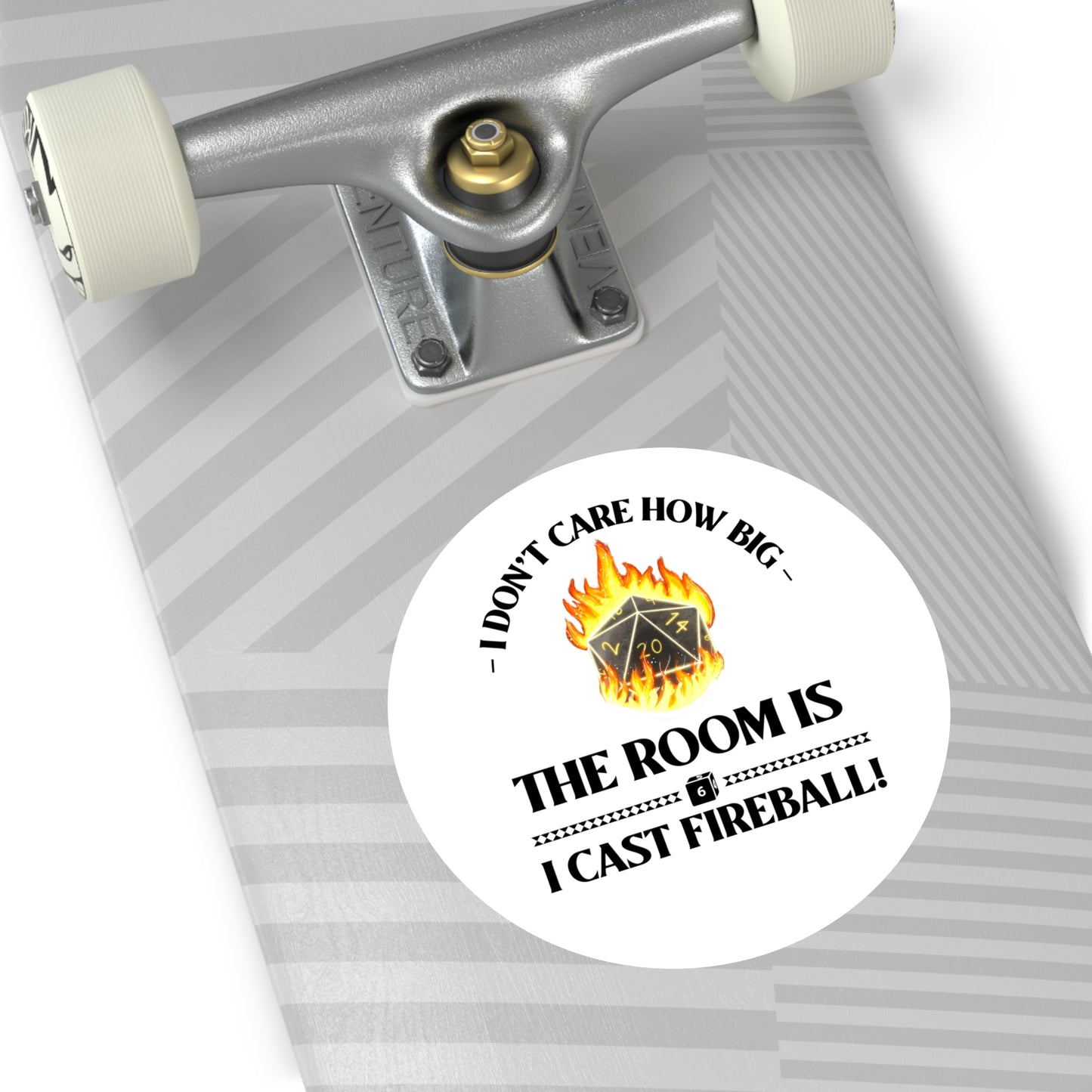 Sticker Set: D&D Cast Fireball Round Stickers
