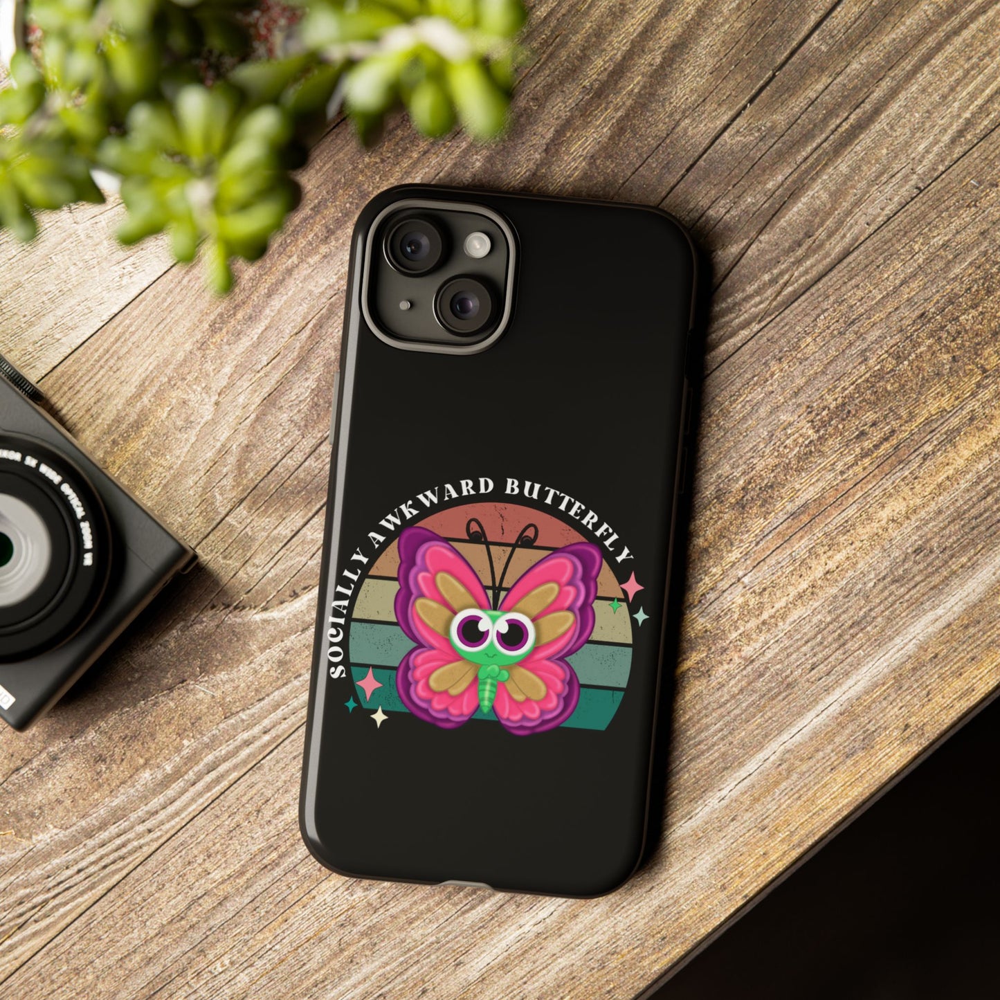 Socially Awkward Butterfly phone case Tough Cases