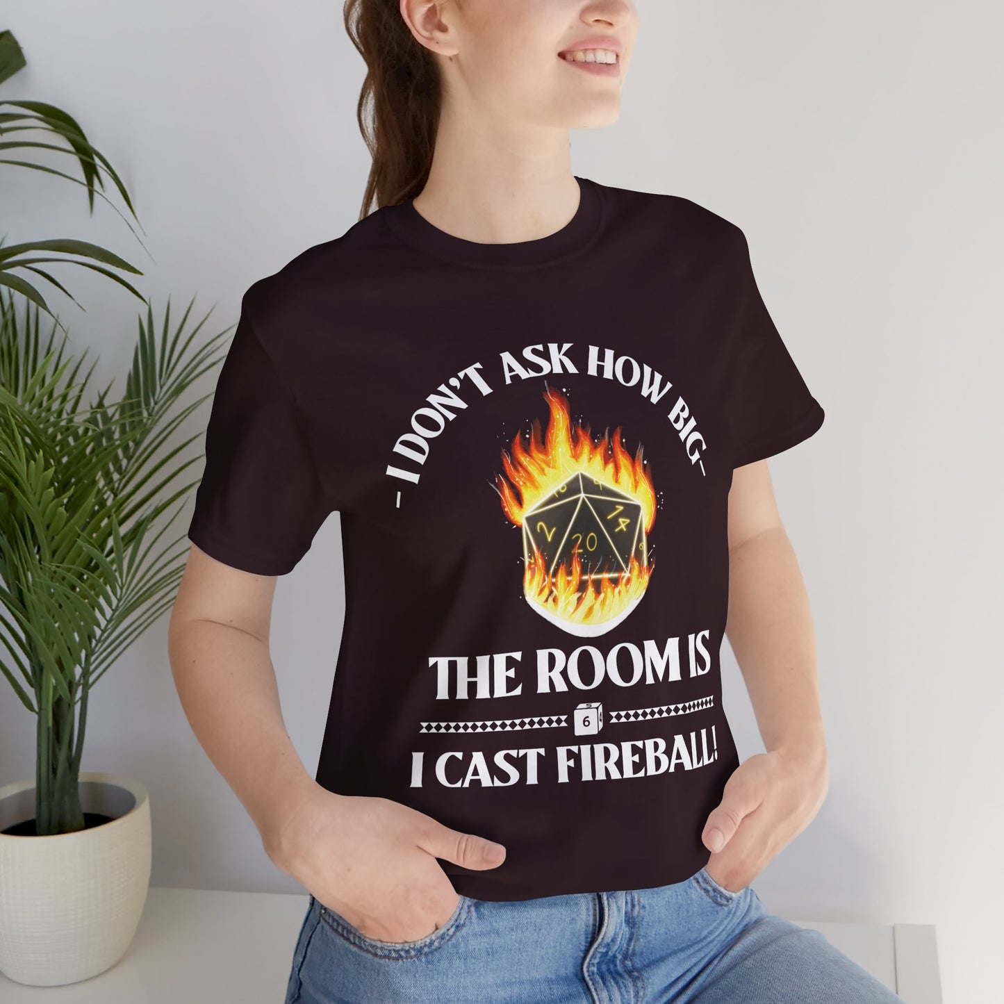 DnD, D&D, Cast fireball Unisex Tee, Introvert Meme Shirt, Funny Graphic Tee, Sarcastic T-Shirt, Humorous Top, Hilarious Quote Tee