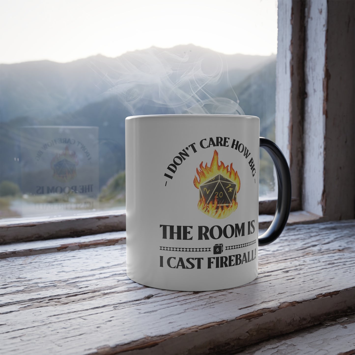 Mug - d&d Spell Cast Fireball Color Morphing Mug, 11oz