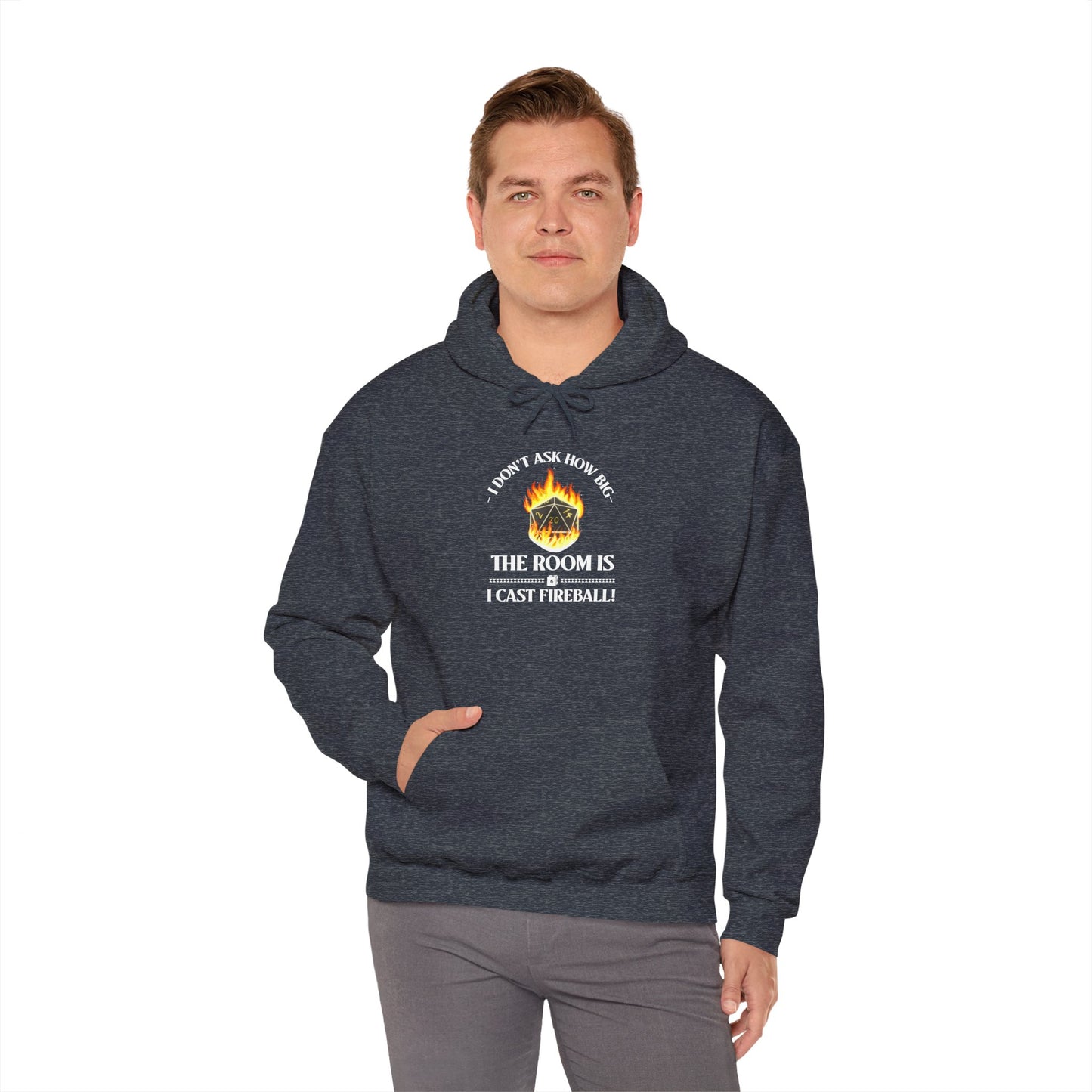 Hoodie - dnd Cast Fireball Design