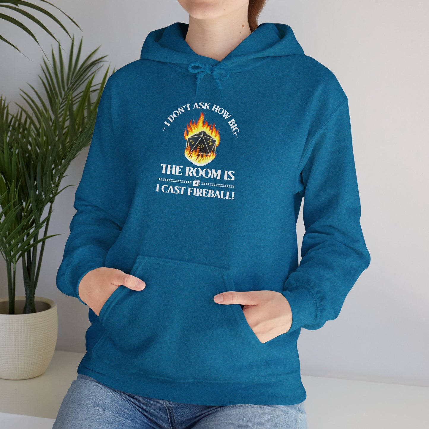 Hoodie - dnd Cast Fireball Design