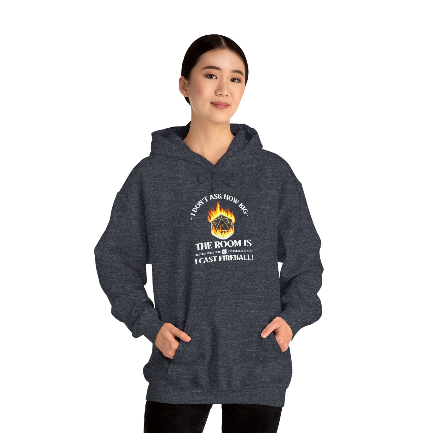 Hoodie - dnd Cast Fireball Design
