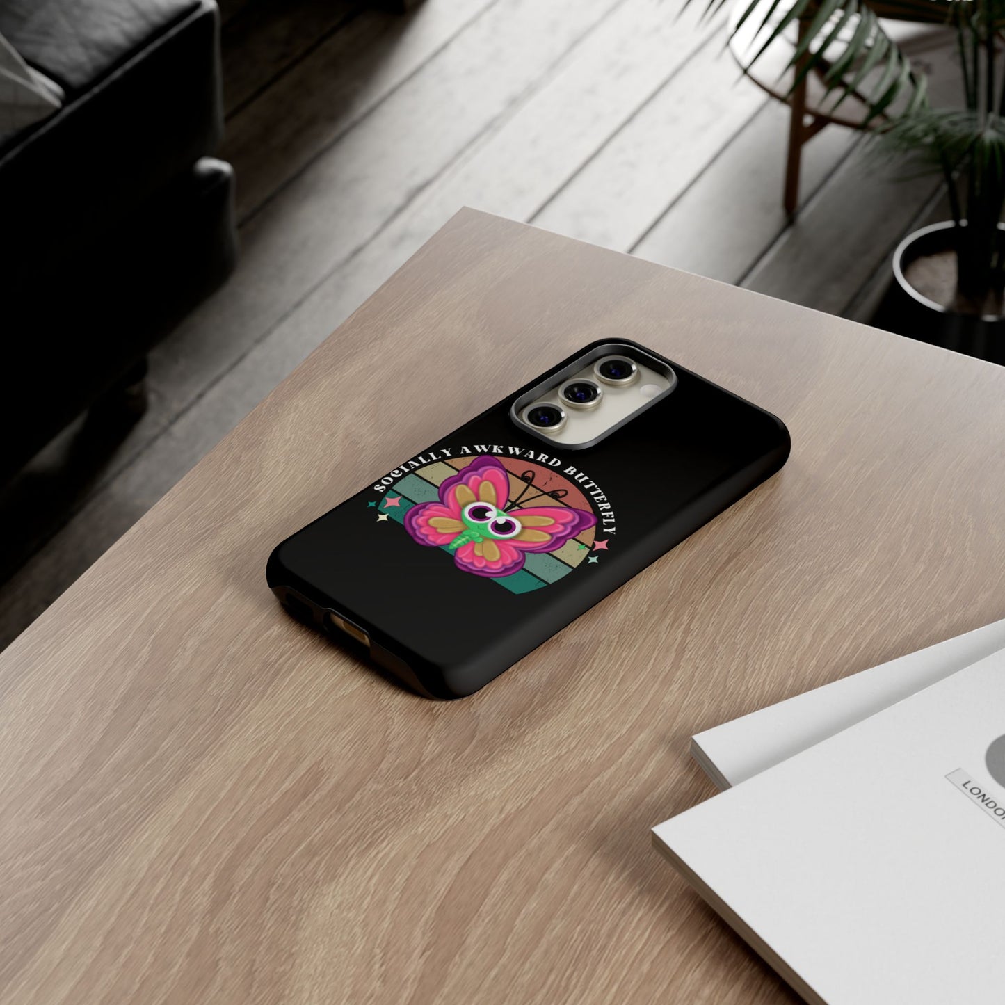 Socially Awkward Butterfly phone case Tough Cases