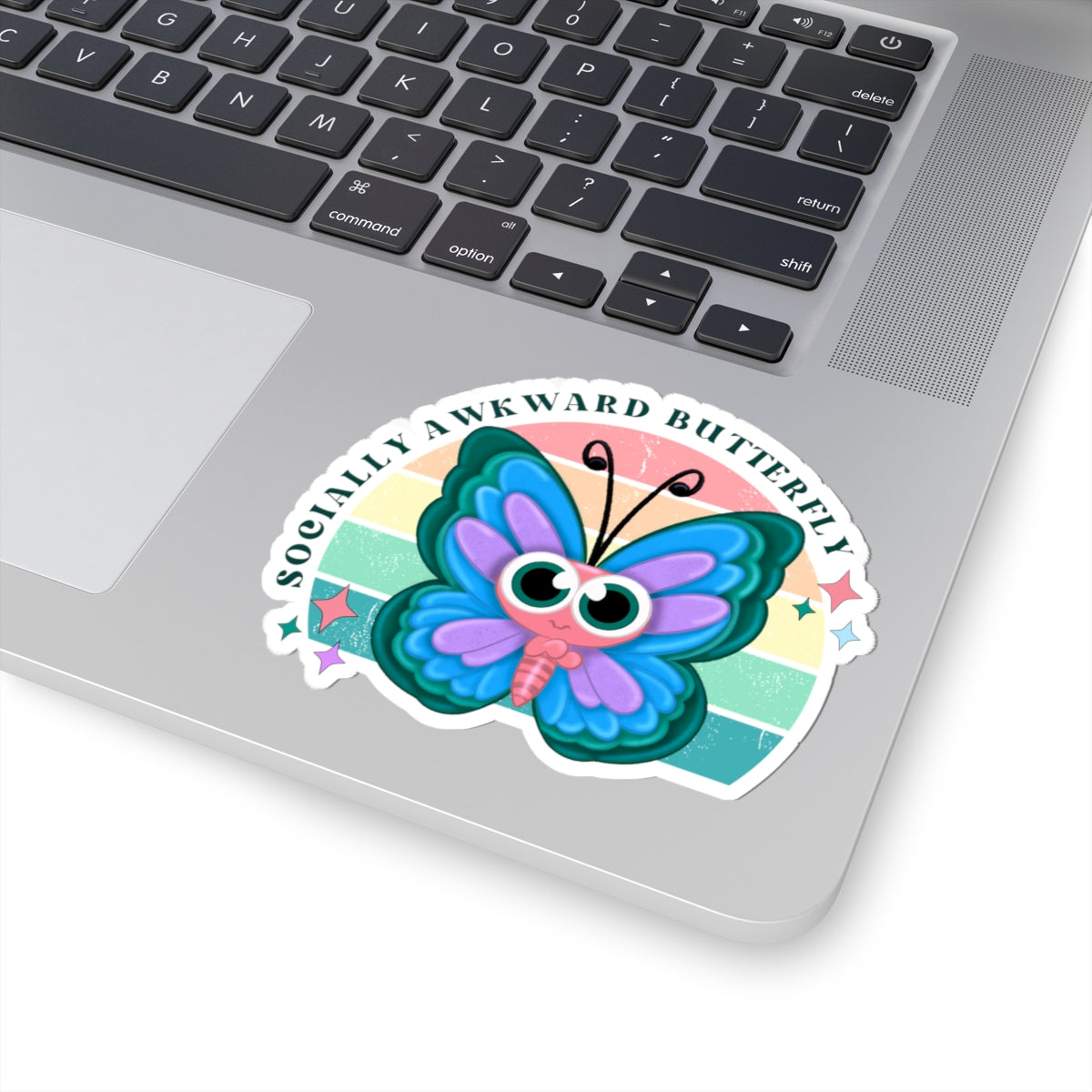 Socially Awkward Butterfly Sticker Decal