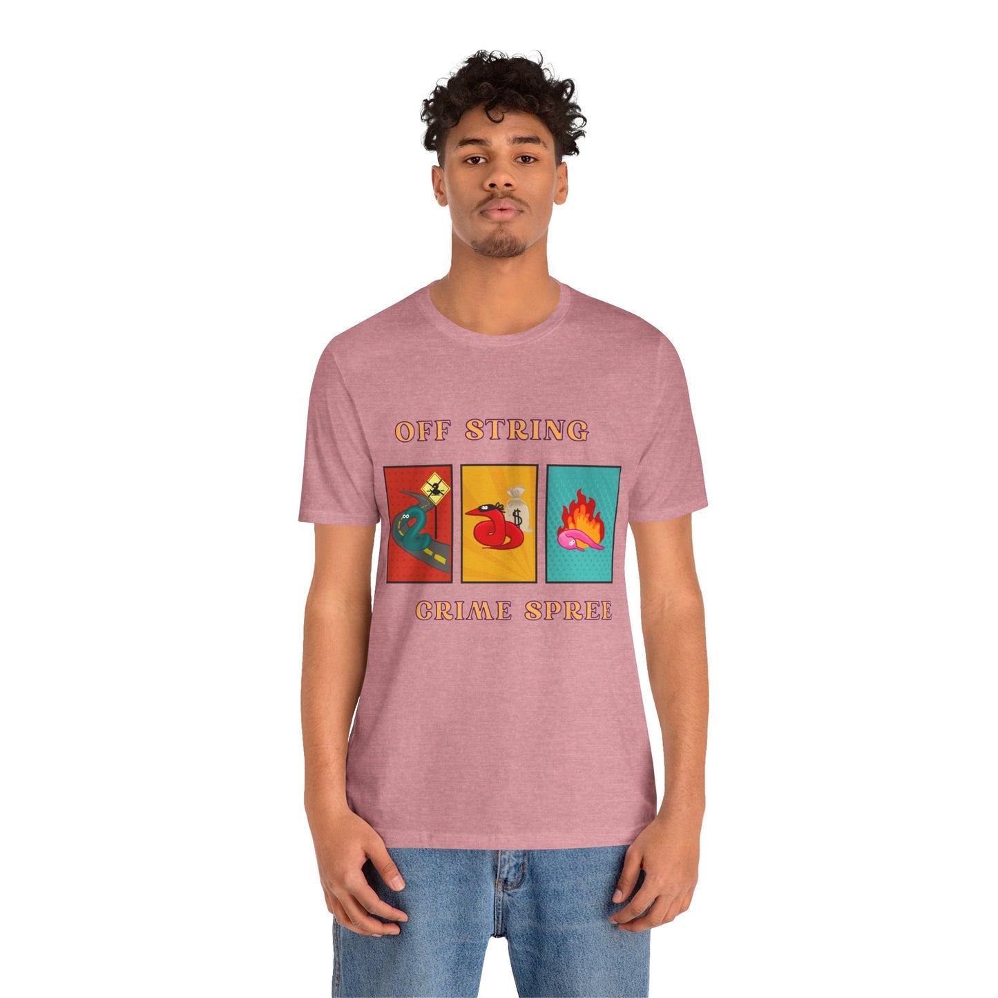 Worm on the String, Worm off the String, Crime Spree, Unisex Jersey Short Sleeve Tee