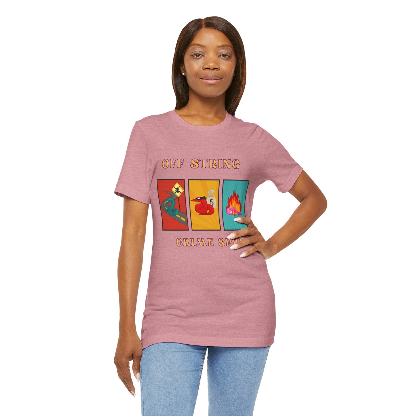 Worm on the String, Worm off the String, Crime Spree, Unisex Jersey Short Sleeve Tee