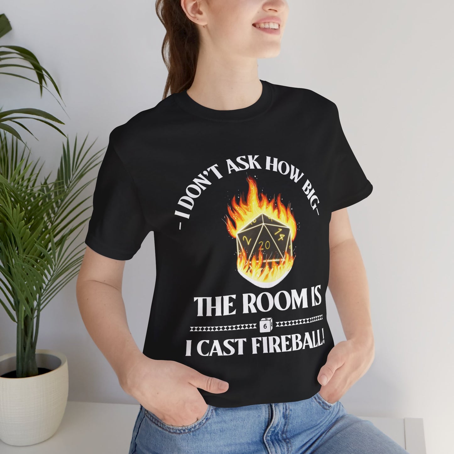 DnD, D&D, Cast fireball Unisex Tee, Introvert Meme Shirt, Funny Graphic Tee, Sarcastic T-Shirt, Humorous Top, Hilarious Quote Tee
