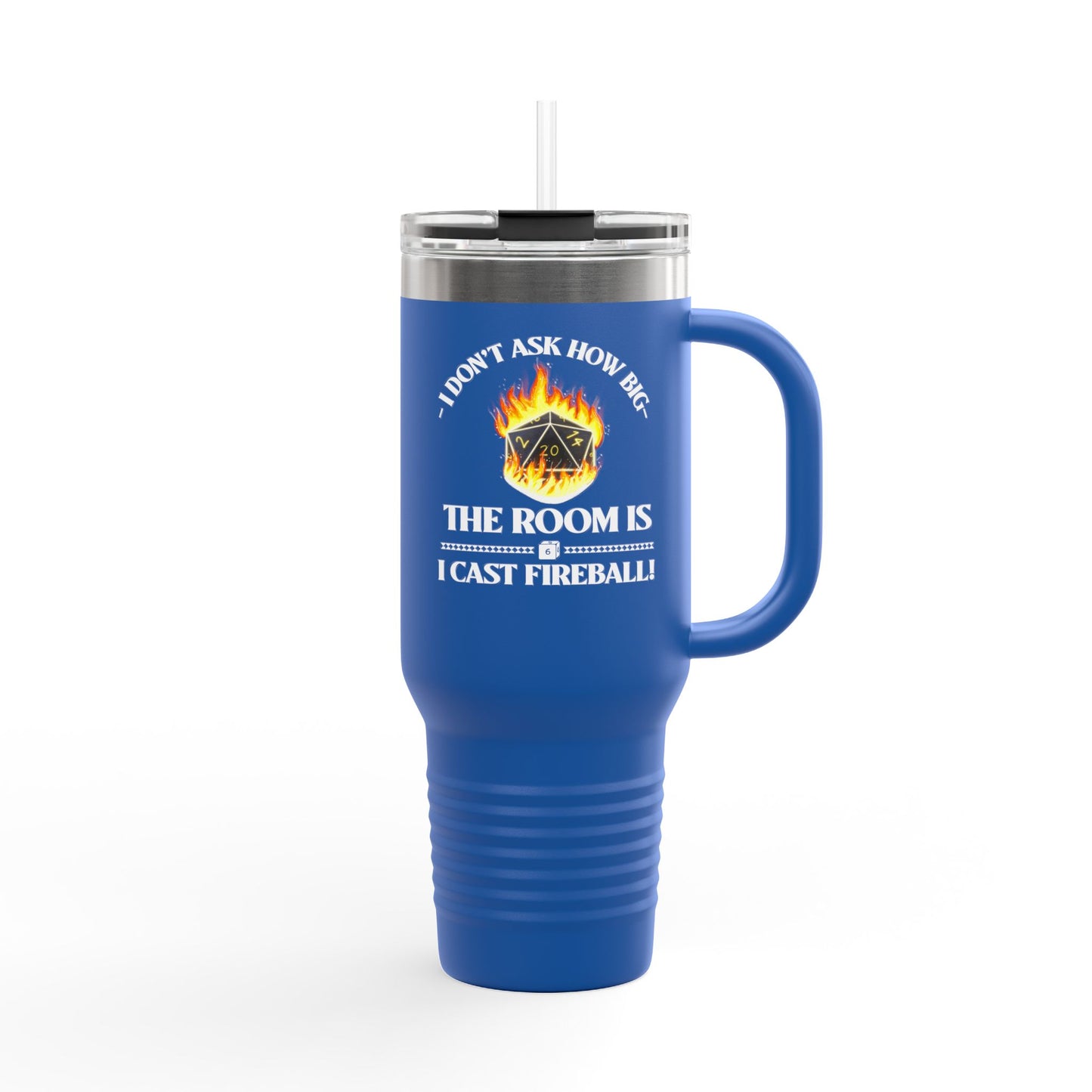 Travel Mug - d&d Spell Cast Fireball Design