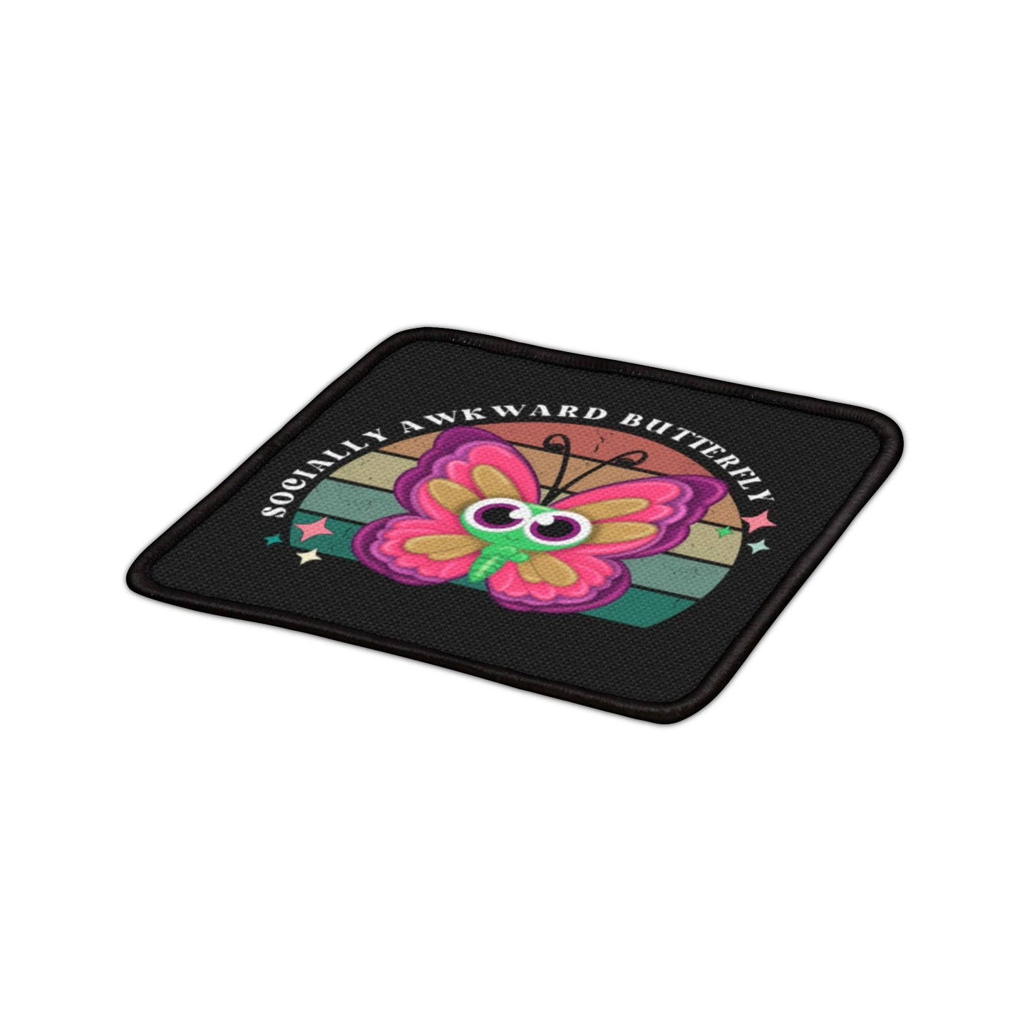 Socially Awkward Butterfly, Iron-On Patches