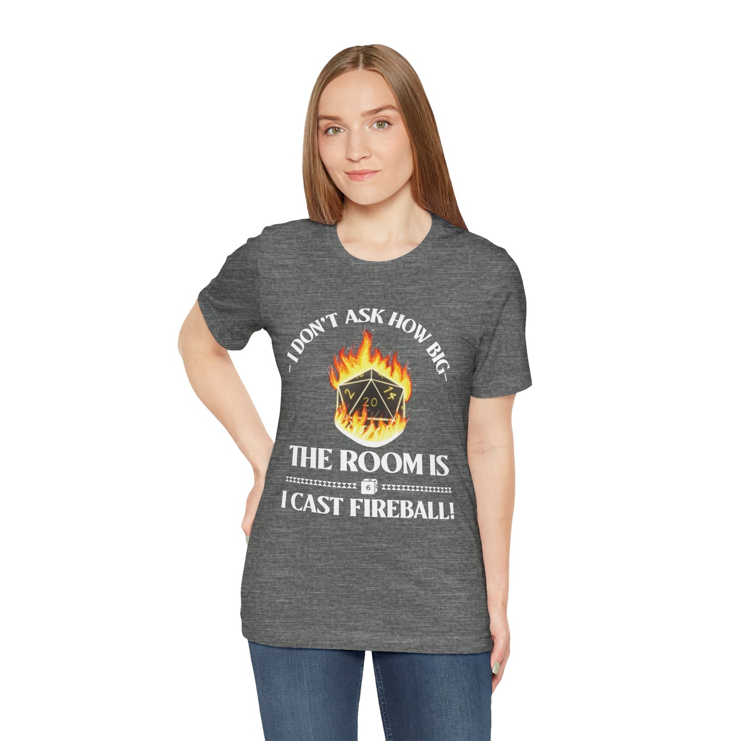 DnD, D&D, Cast fireball Unisex Tee, Introvert Meme Shirt, Funny Graphic Tee, Sarcastic T-Shirt, Humorous Top, Hilarious Quote Tee