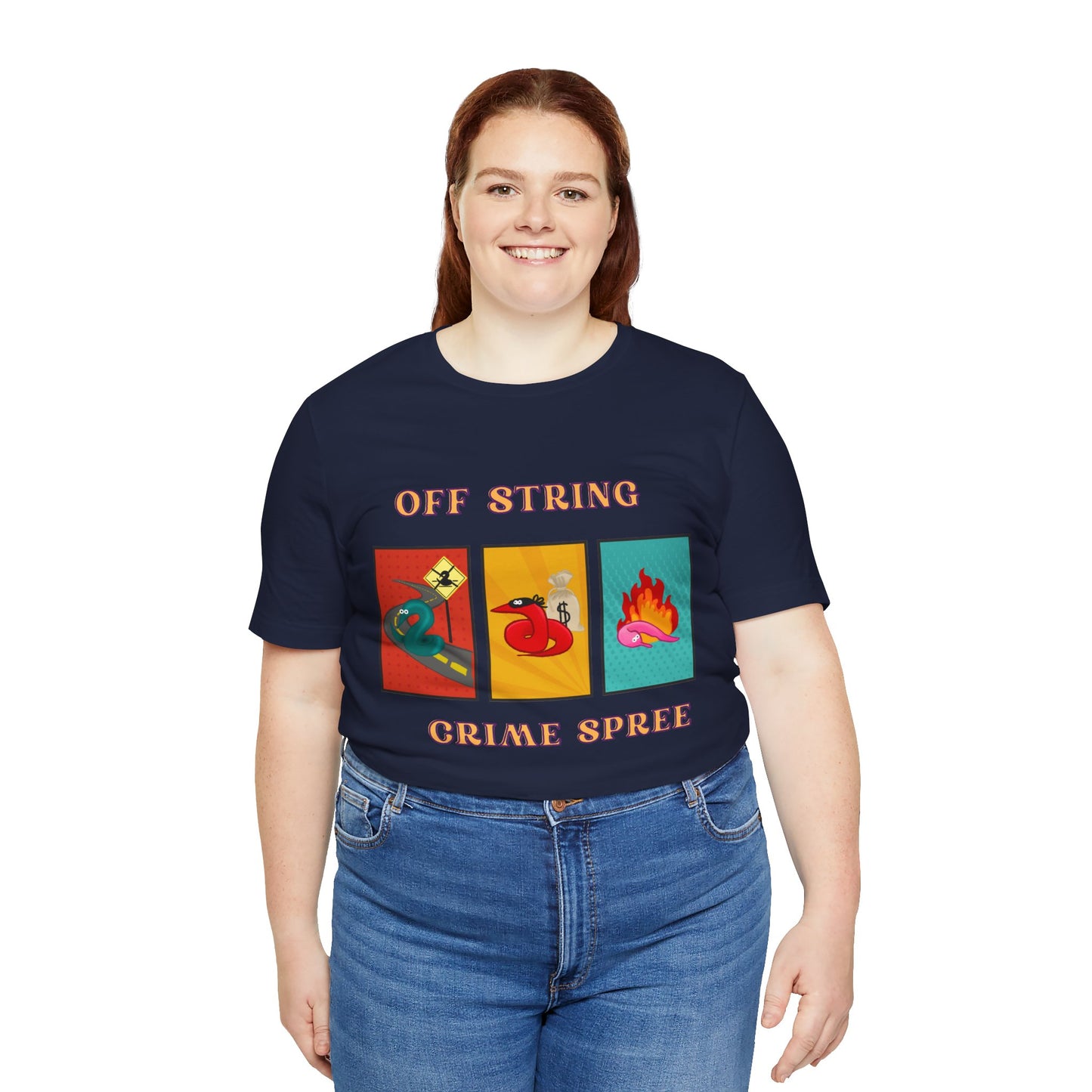 Worm on the String, Worm off the String, Crime Spree, Unisex Jersey Short Sleeve Tee