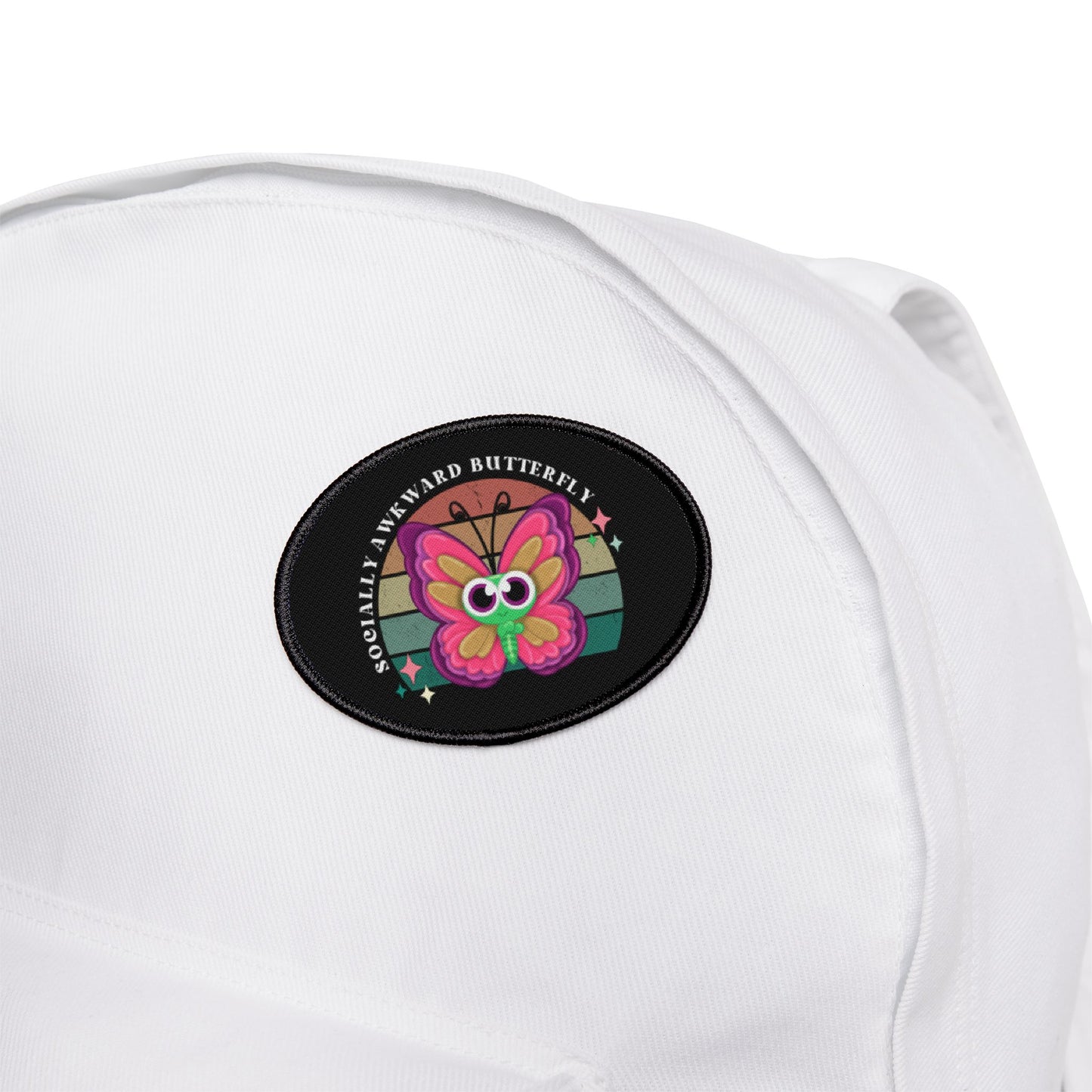 Socially Awkward Butterfly, Iron-On Patches