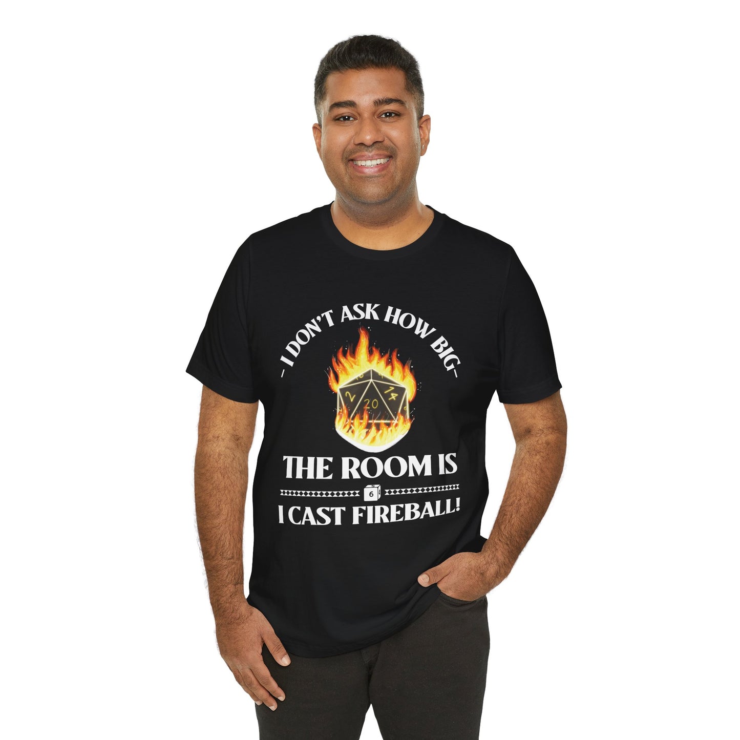DnD, D&D, Cast fireball Unisex Tee, Introvert Meme Shirt, Funny Graphic Tee, Sarcastic T-Shirt, Humorous Top, Hilarious Quote Tee