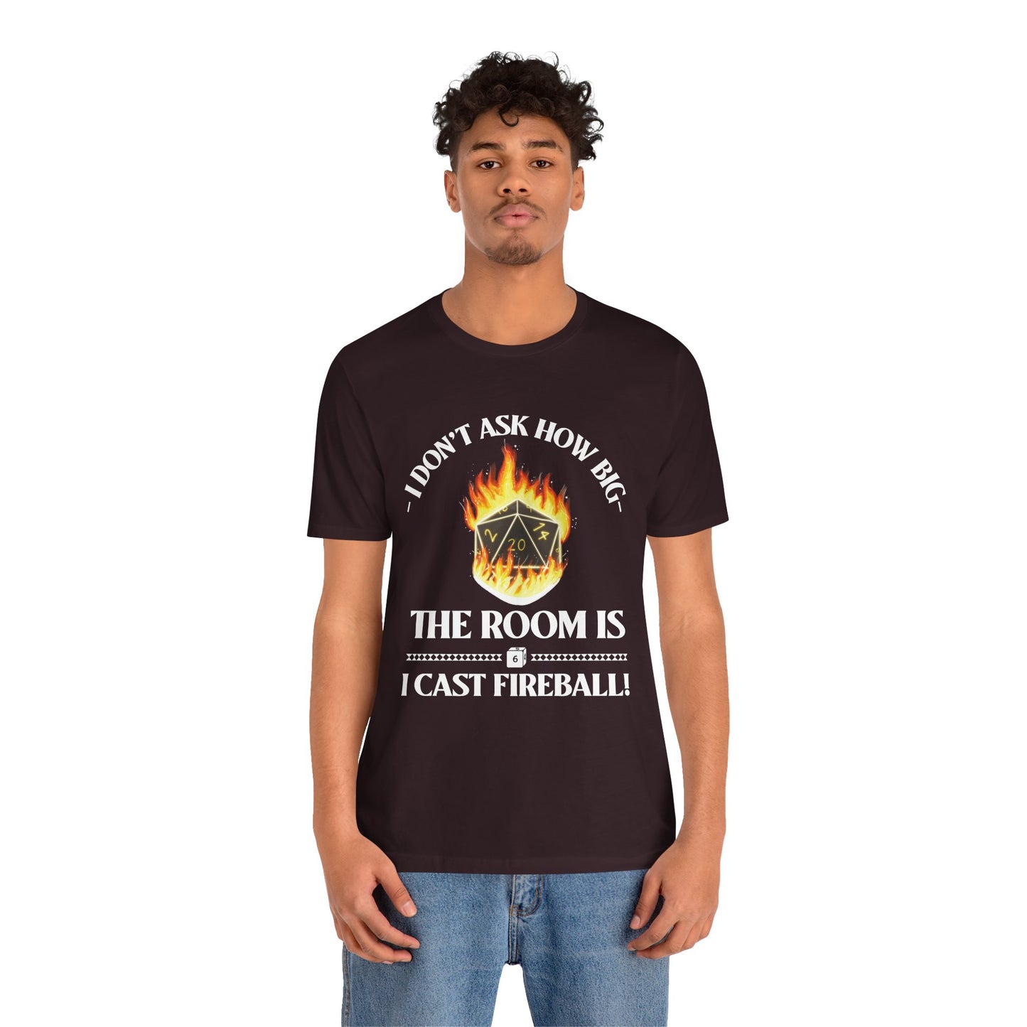 DnD, D&D, Cast fireball Unisex Tee, Introvert Meme Shirt, Funny Graphic Tee, Sarcastic T-Shirt, Humorous Top, Hilarious Quote Tee