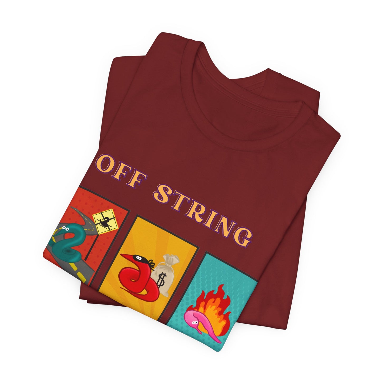 Worm on the String, Worm off the String, Crime Spree, Unisex Jersey Short Sleeve Tee