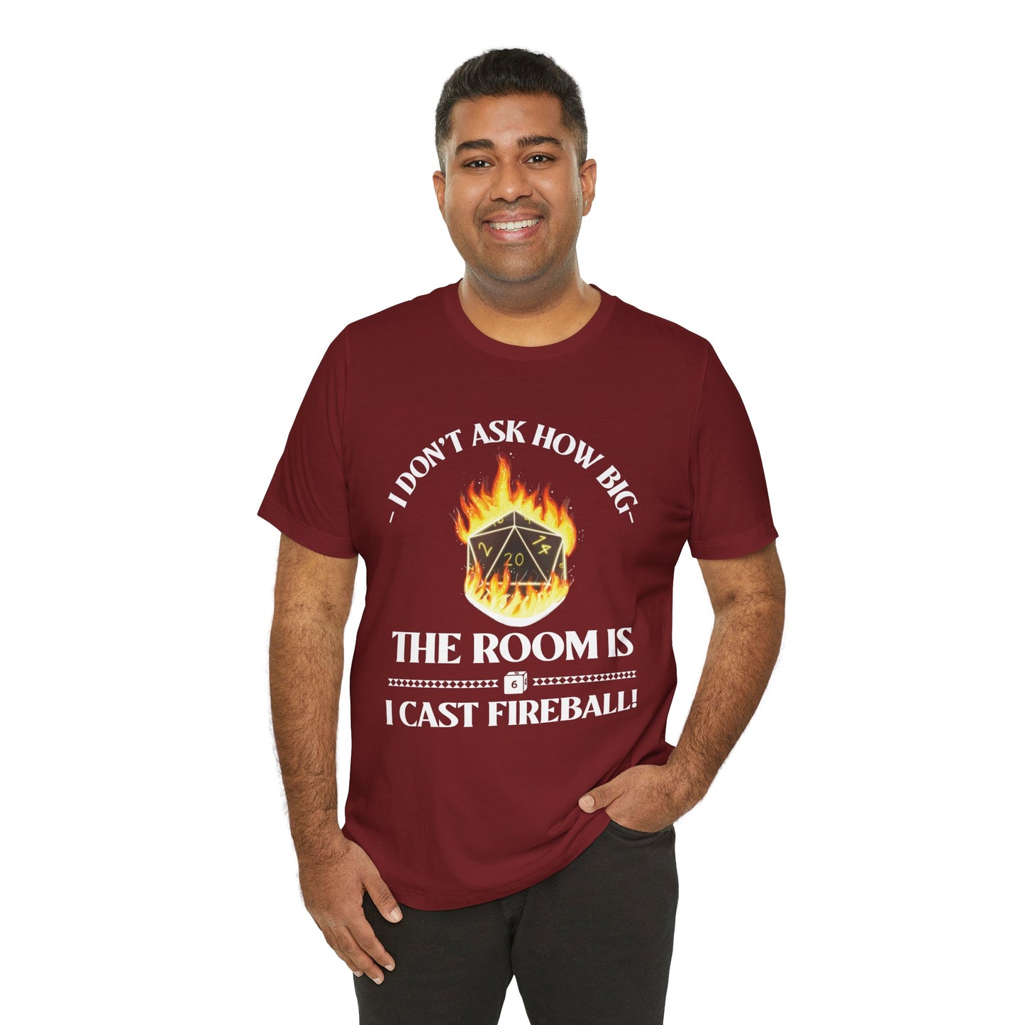 DnD, D&D, Cast fireball Unisex Tee, Introvert Meme Shirt, Funny Graphic Tee, Sarcastic T-Shirt, Humorous Top, Hilarious Quote Tee