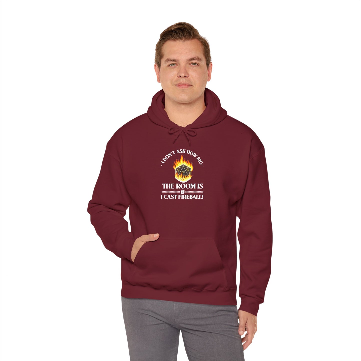 Hoodie - dnd Cast Fireball Design