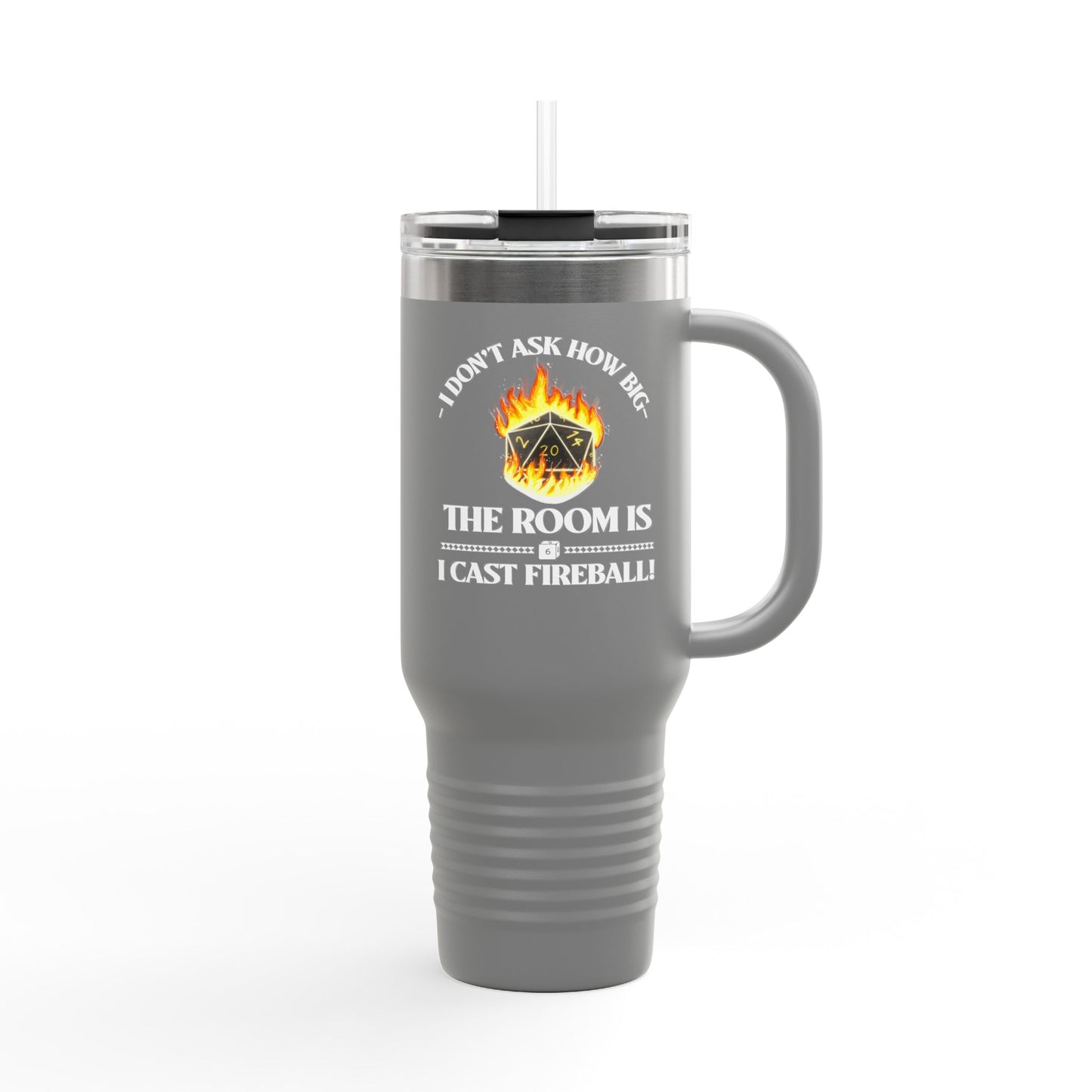 Travel Mug - d&d Spell Cast Fireball Design