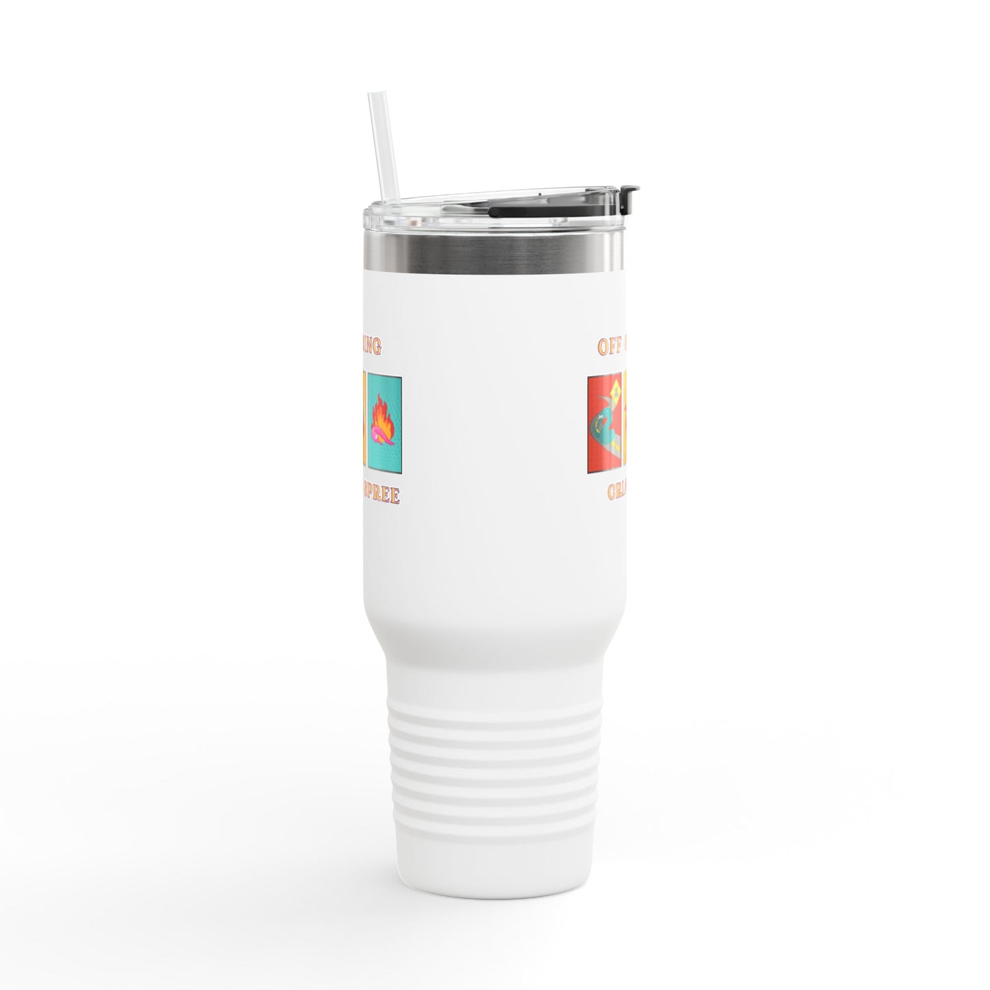 Worm off the String, Crime Spree, Insulated Travel Mug, 40oz