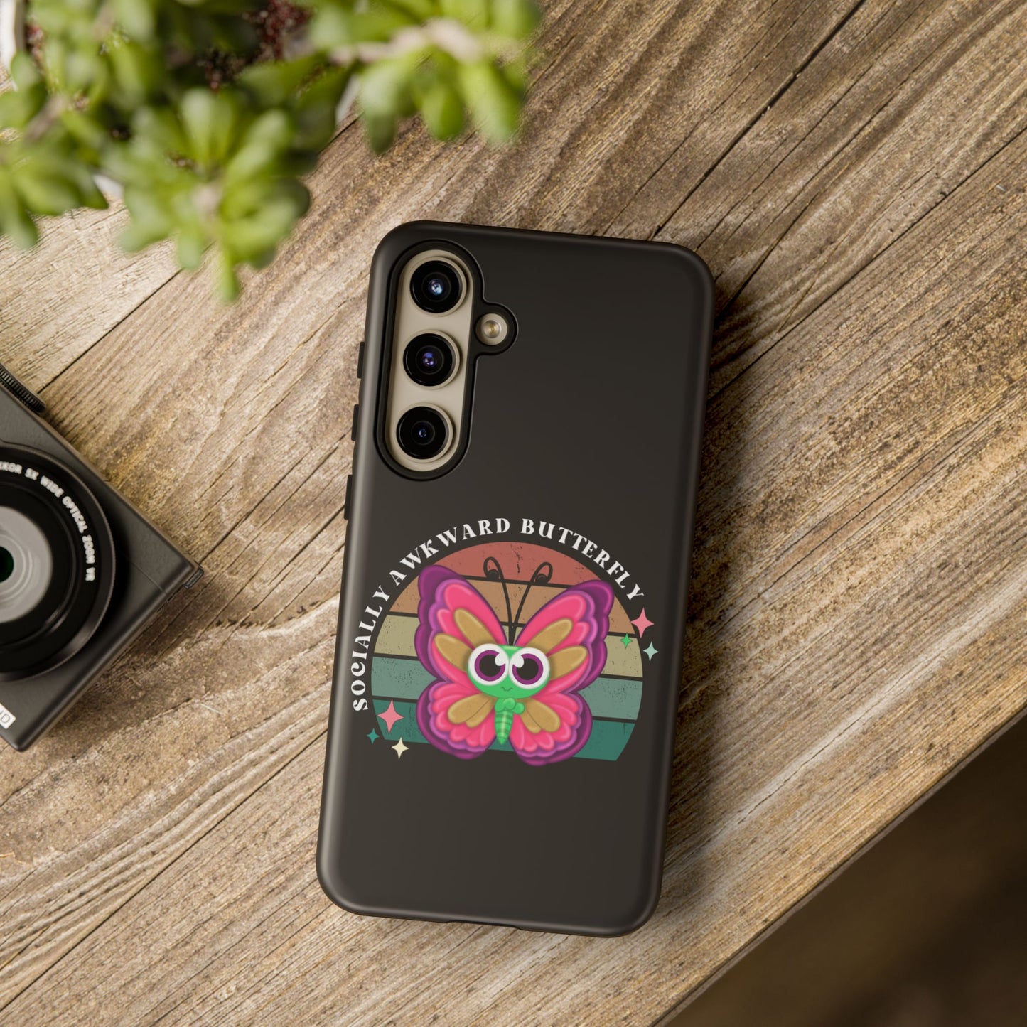 Socially Awkward Butterfly phone case Tough Cases