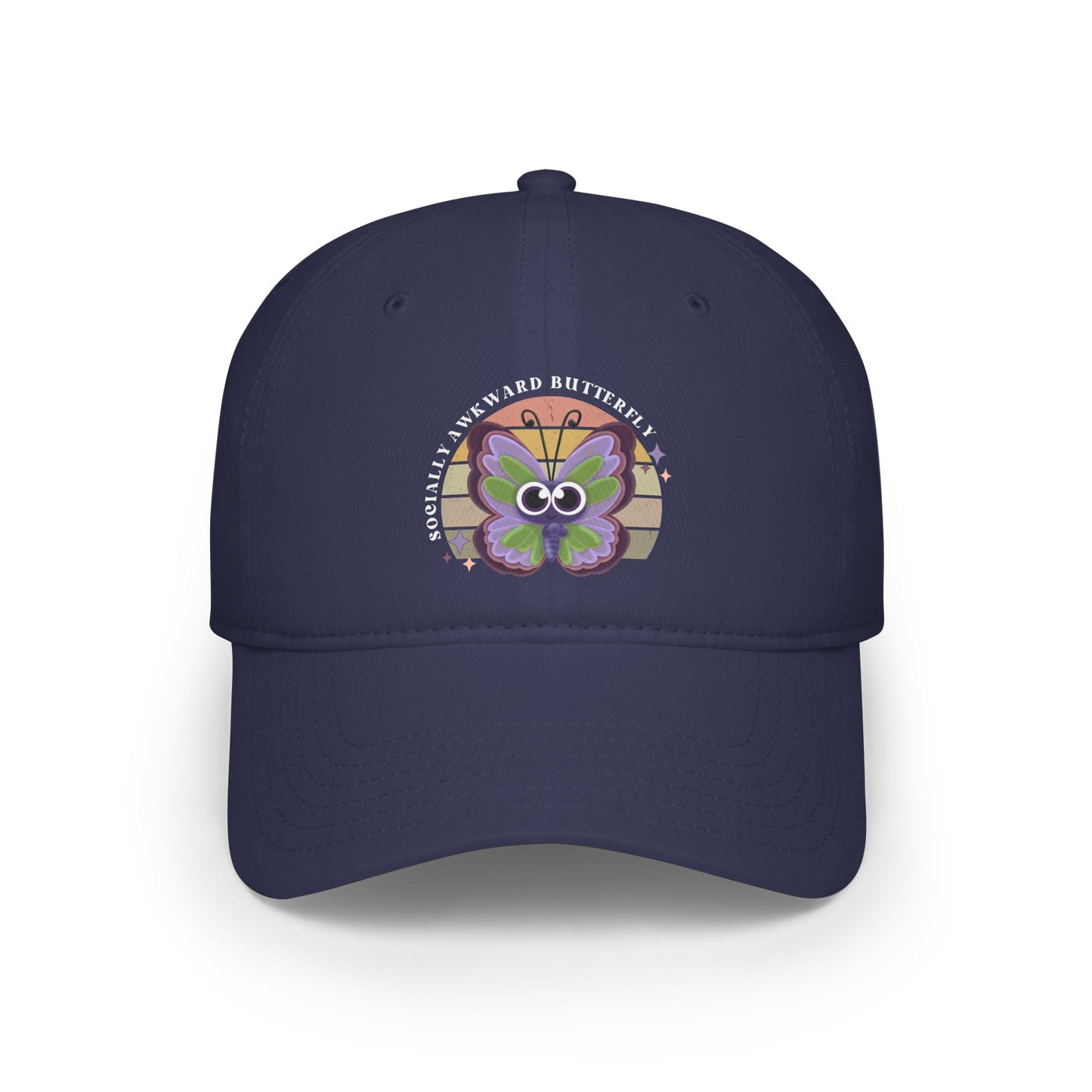 Socially Awkward Butterfly, OTTO, hat, Low Profile Baseball Cap