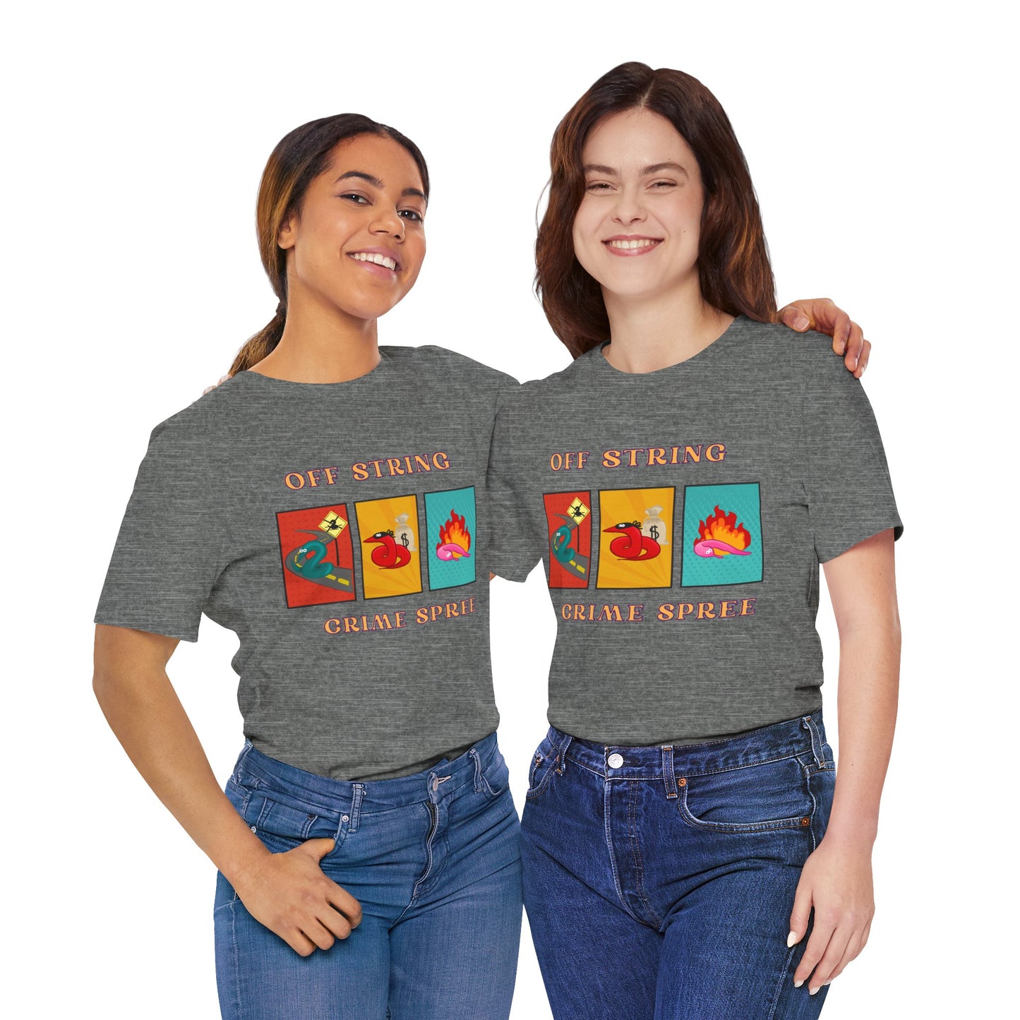 Worm on the String, Worm off the String, Crime Spree, Unisex Jersey Short Sleeve Tee
