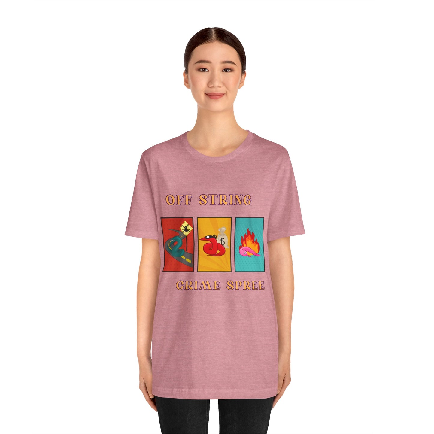 Worm on the String, Worm off the String, Crime Spree, Unisex Jersey Short Sleeve Tee
