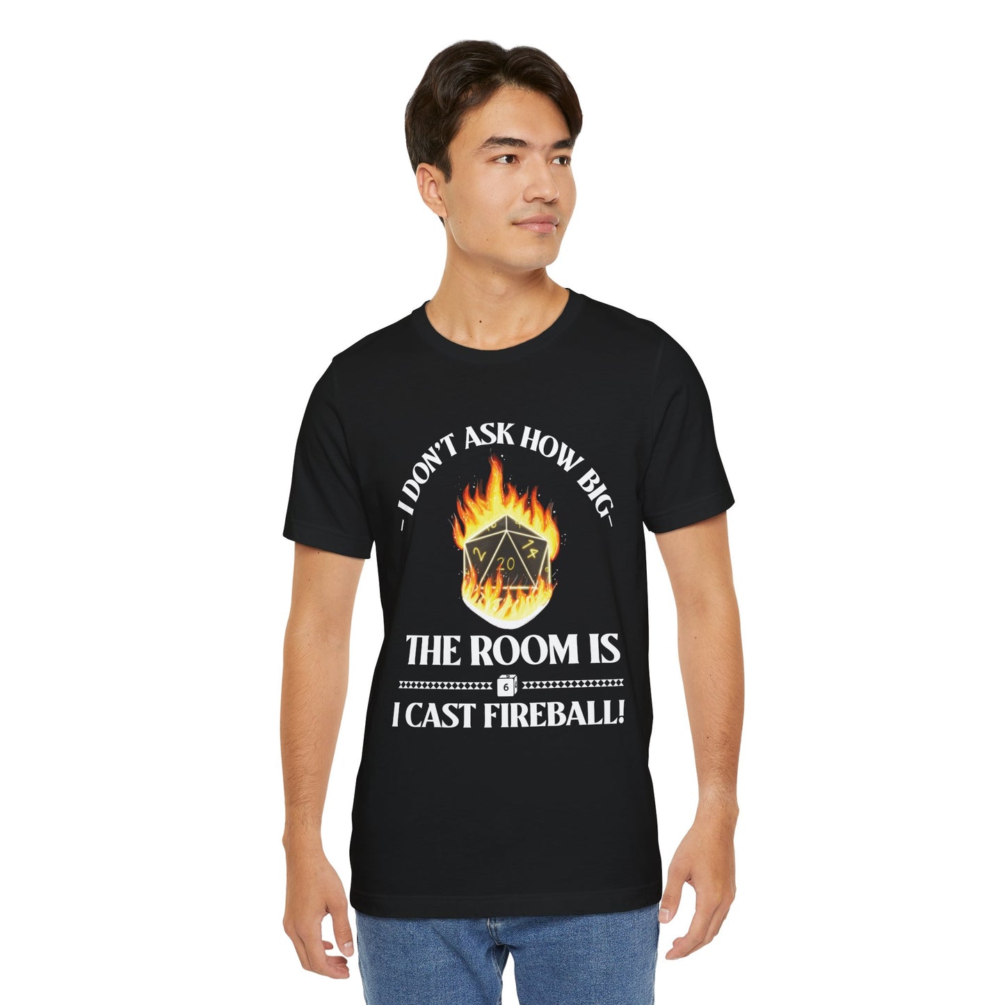 DnD, D&D, Cast fireball Unisex Tee, Introvert Meme Shirt, Funny Graphic Tee, Sarcastic T-Shirt, Humorous Top, Hilarious Quote Tee