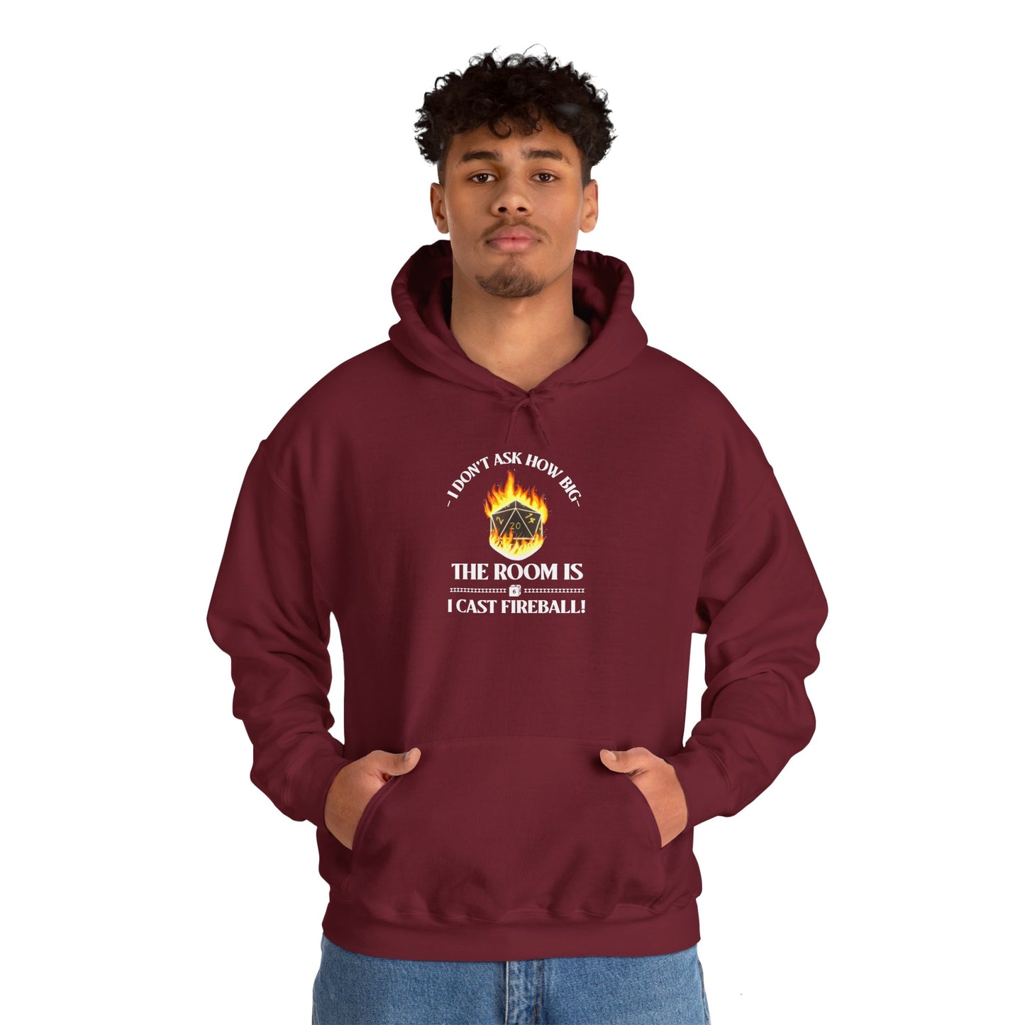 Hoodie - dnd Cast Fireball Design
