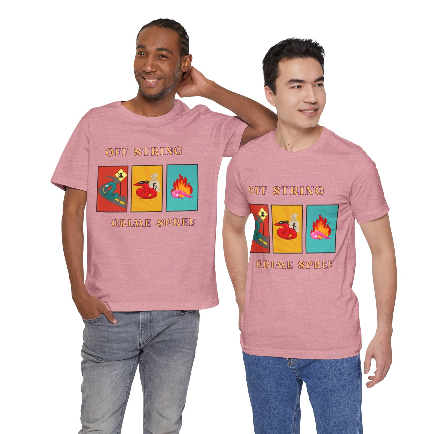 Worm on the String, Worm off the String, Crime Spree, Unisex Jersey Short Sleeve Tee