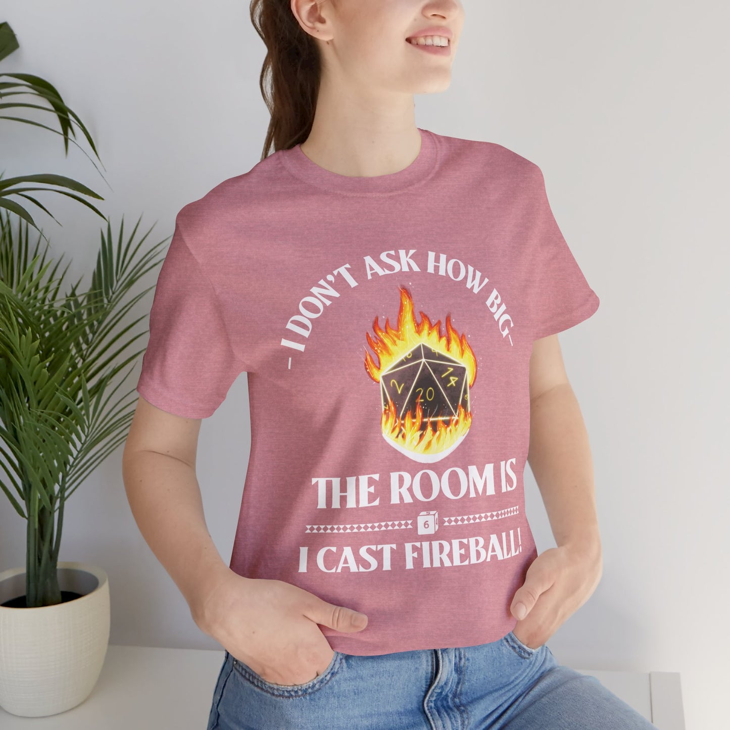 DnD, D&D, Cast fireball Unisex Tee, Introvert Meme Shirt, Funny Graphic Tee, Sarcastic T-Shirt, Humorous Top, Hilarious Quote Tee