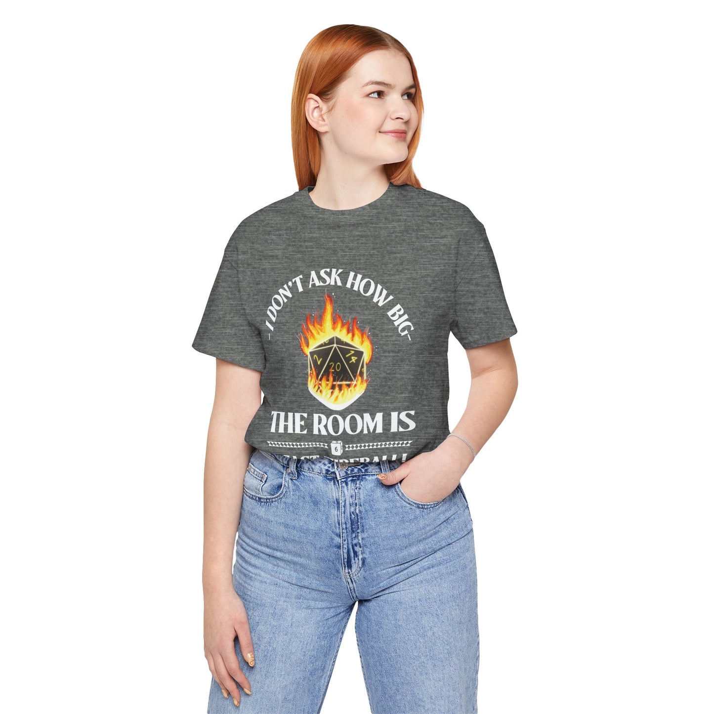 DnD, D&D, Cast fireball Unisex Tee, Introvert Meme Shirt, Funny Graphic Tee, Sarcastic T-Shirt, Humorous Top, Hilarious Quote Tee