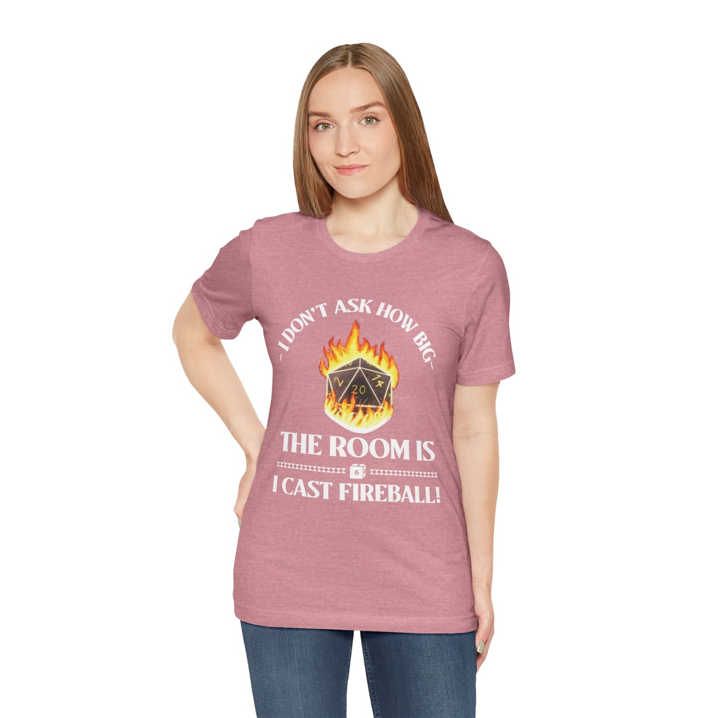 DnD, D&D, Cast fireball Unisex Tee, Introvert Meme Shirt, Funny Graphic Tee, Sarcastic T-Shirt, Humorous Top, Hilarious Quote Tee