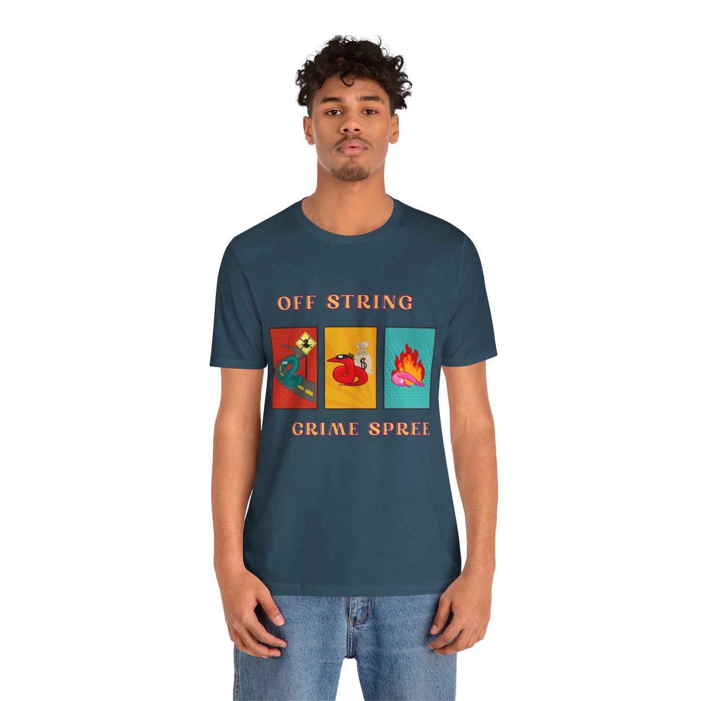 Worm on the String, Worm off the String, Crime Spree, Unisex Jersey Short Sleeve Tee