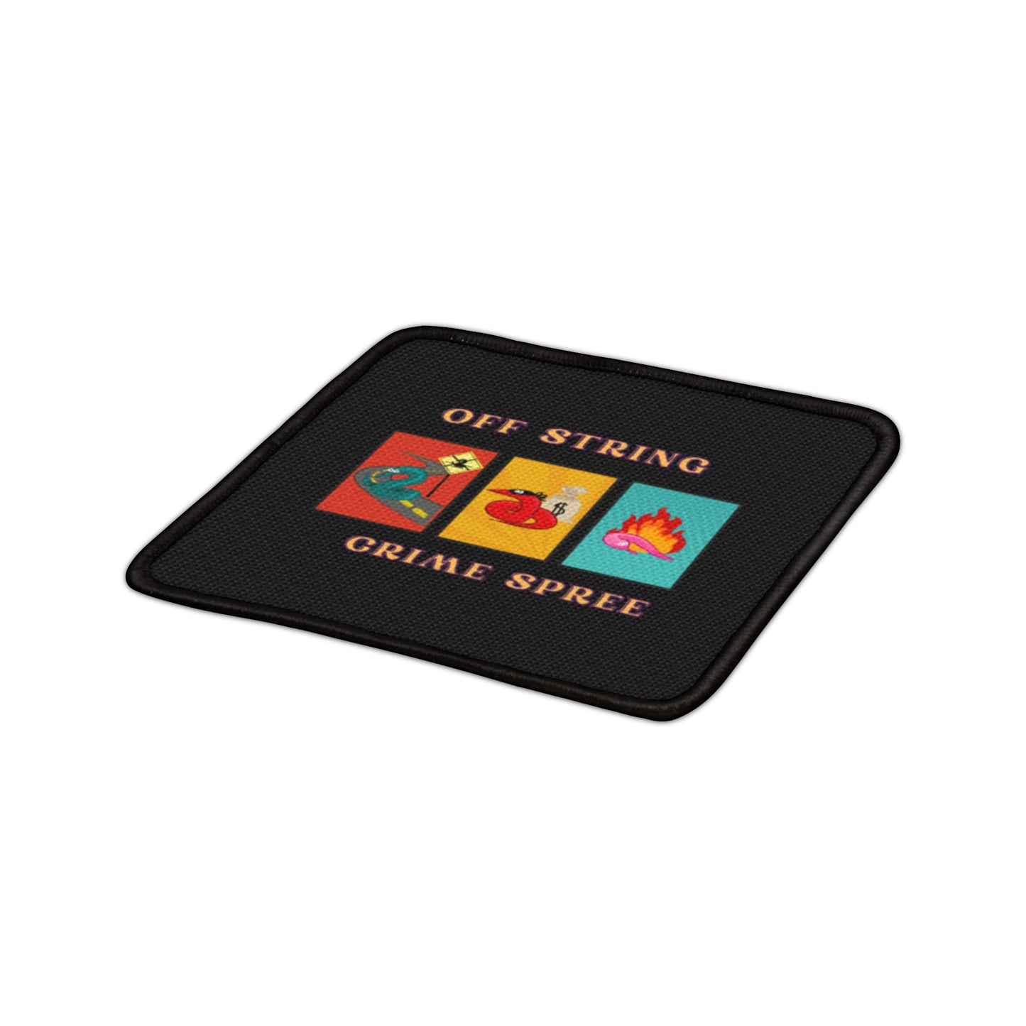 Worm off the String, Crime Spree, Iron-On Patches
