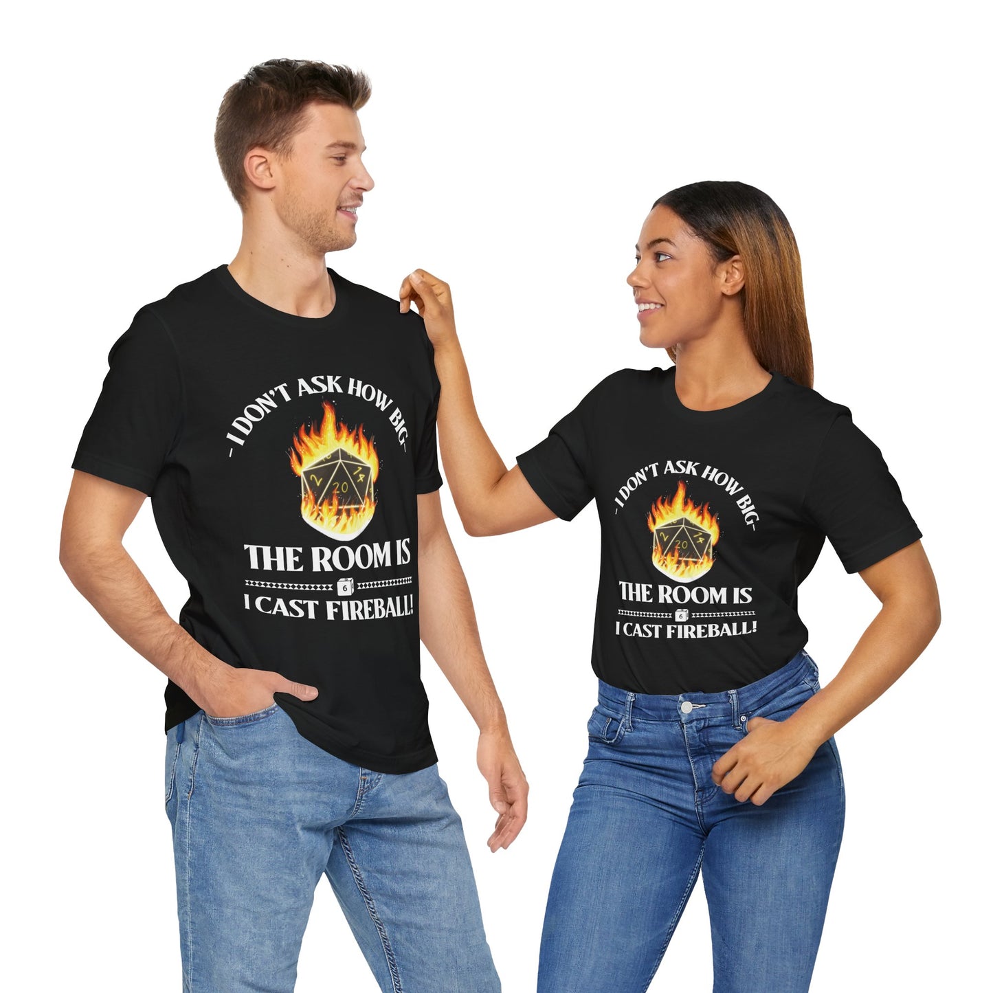 DnD, D&D, Cast fireball Unisex Tee, Introvert Meme Shirt, Funny Graphic Tee, Sarcastic T-Shirt, Humorous Top, Hilarious Quote Tee