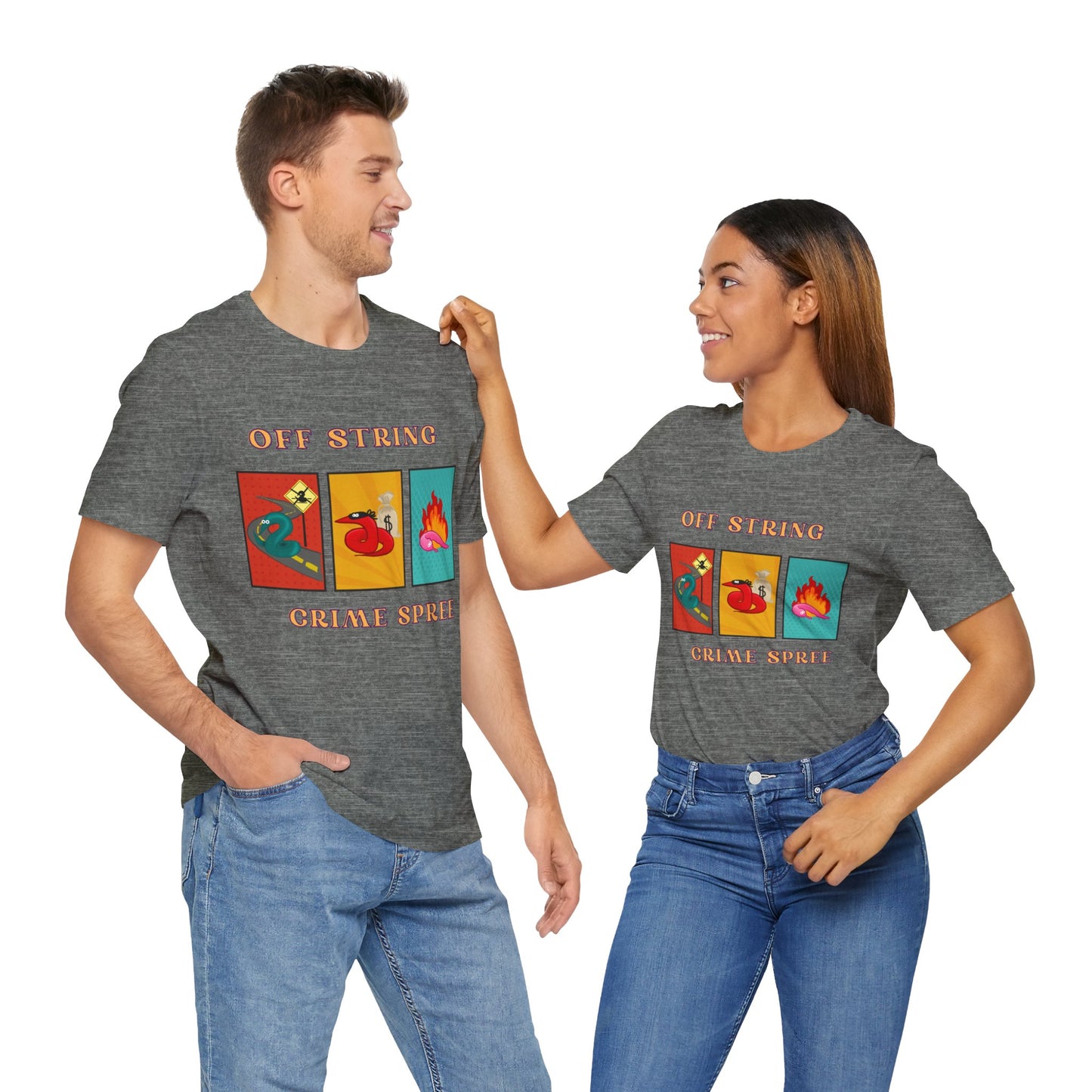 Worm on the String, Worm off the String, Crime Spree, Unisex Jersey Short Sleeve Tee
