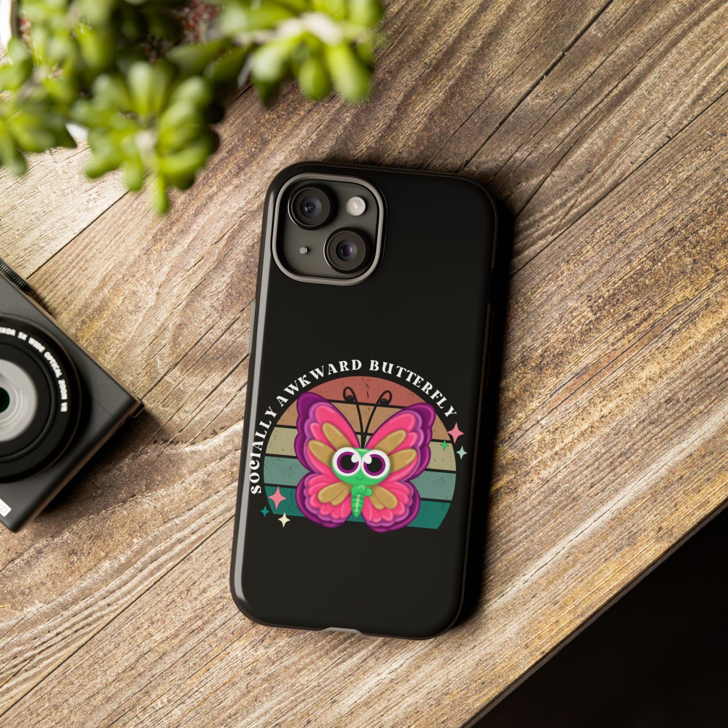 Socially Awkward Butterfly phone case Tough Cases