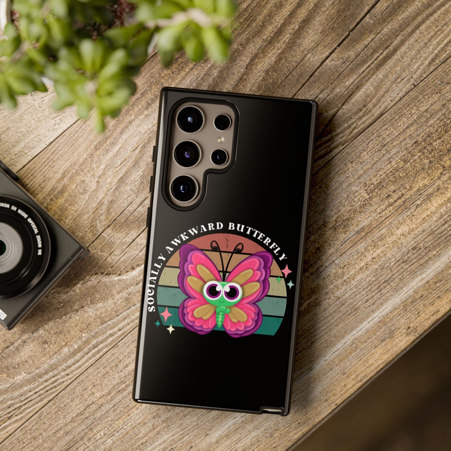 Socially Awkward Butterfly phone case Tough Cases