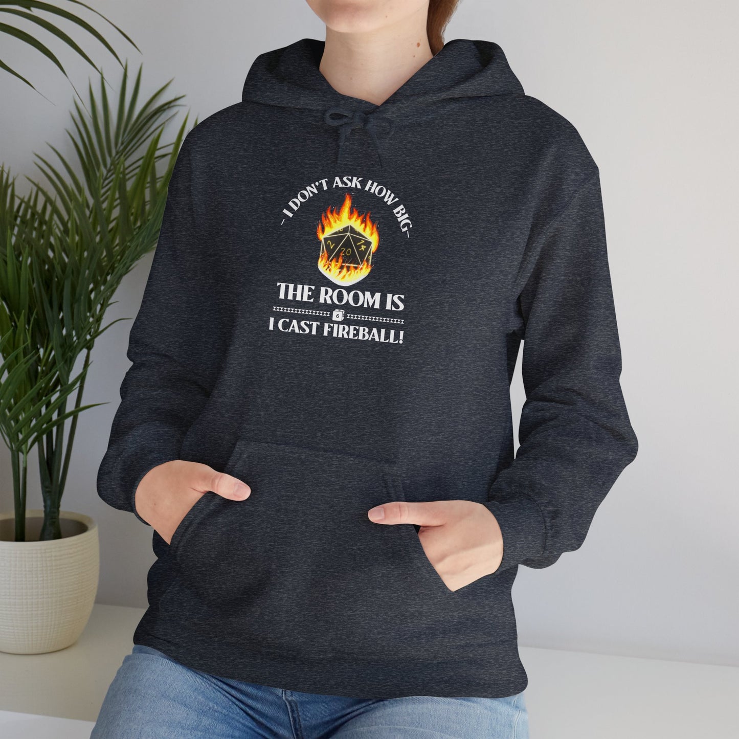 Hoodie - dnd Cast Fireball Design