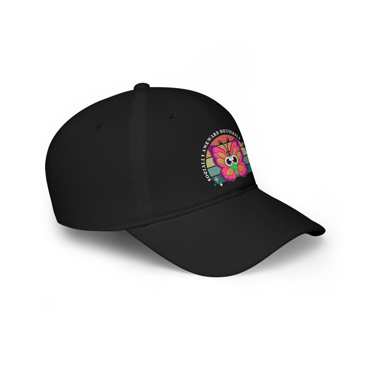 Socially Awkward Butterfly, OTTO, hat, Low Profile Baseball Cap