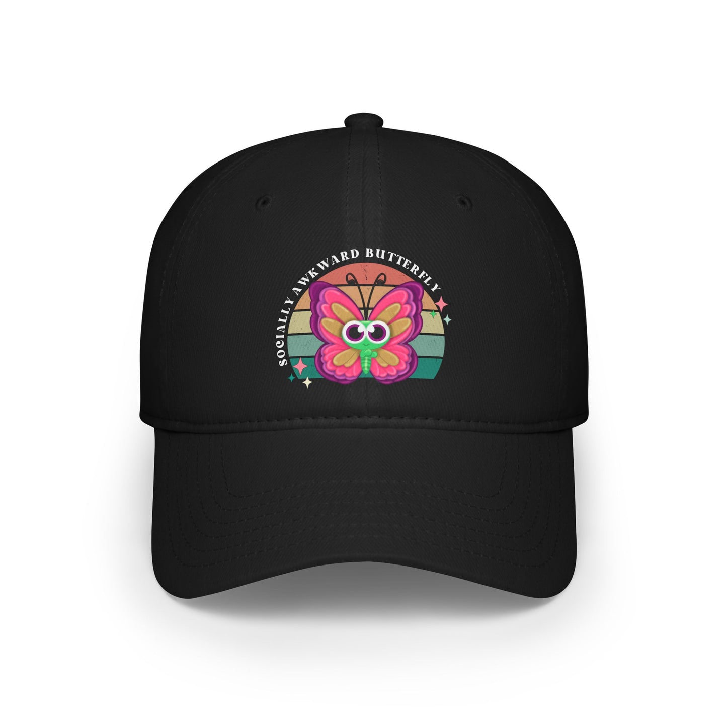 Socially Awkward Butterfly, OTTO, hat, Low Profile Baseball Cap