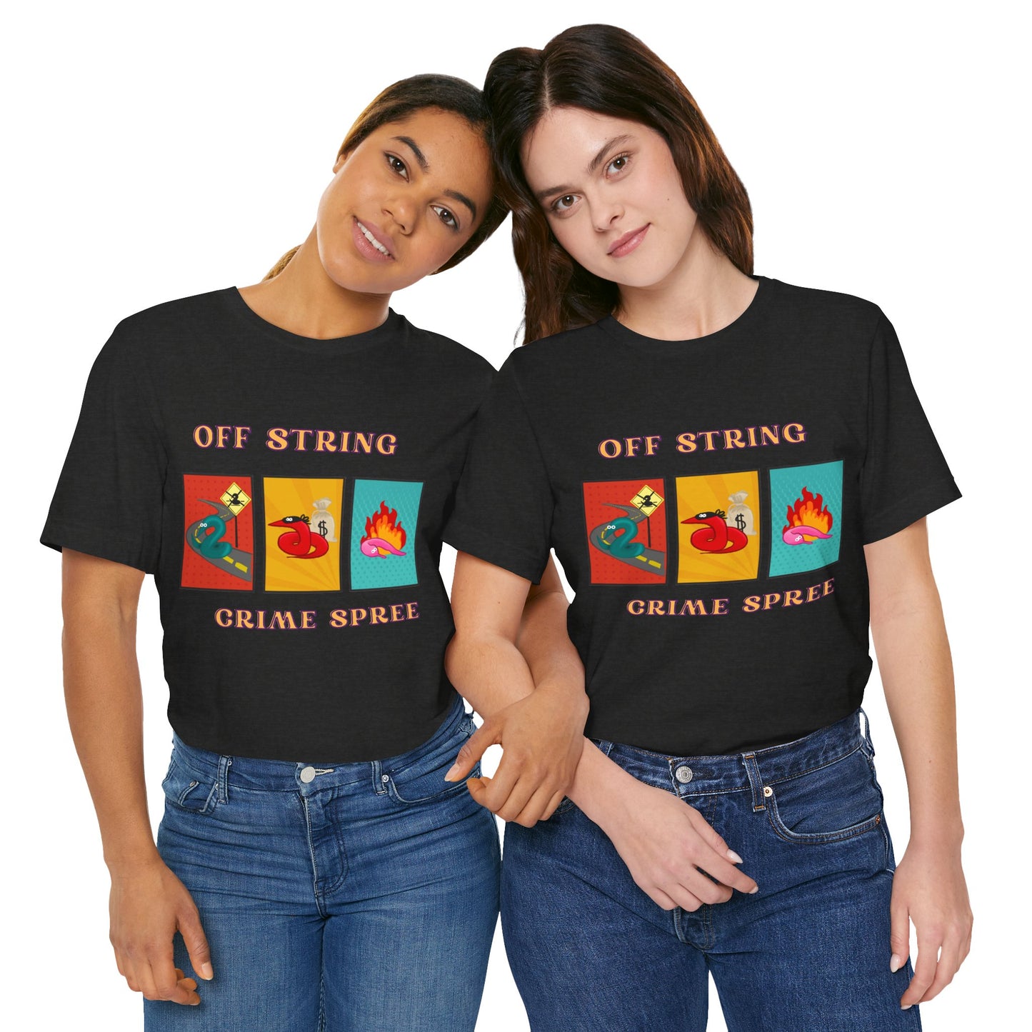 Worm on the String, Worm off the String, Crime Spree, Unisex Jersey Short Sleeve Tee