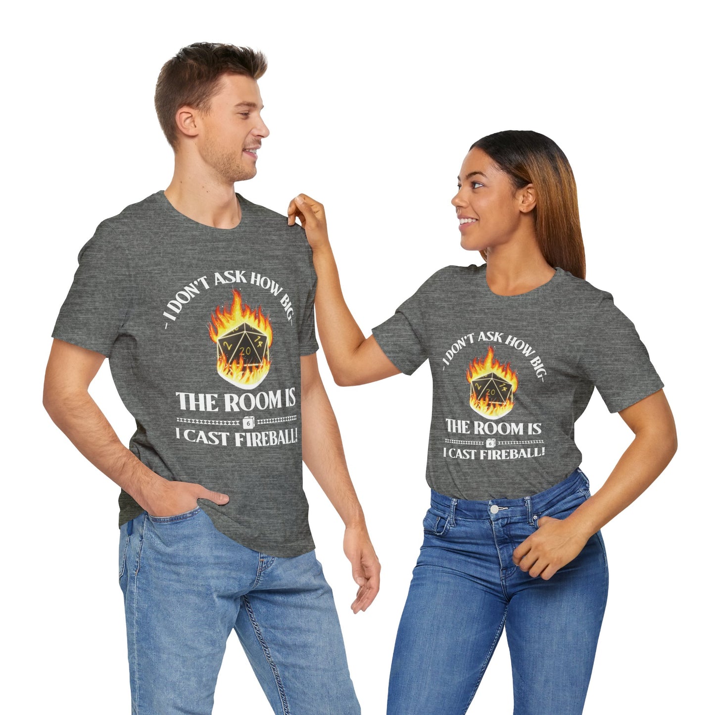 DnD, D&D, Cast fireball Unisex Tee, Introvert Meme Shirt, Funny Graphic Tee, Sarcastic T-Shirt, Humorous Top, Hilarious Quote Tee