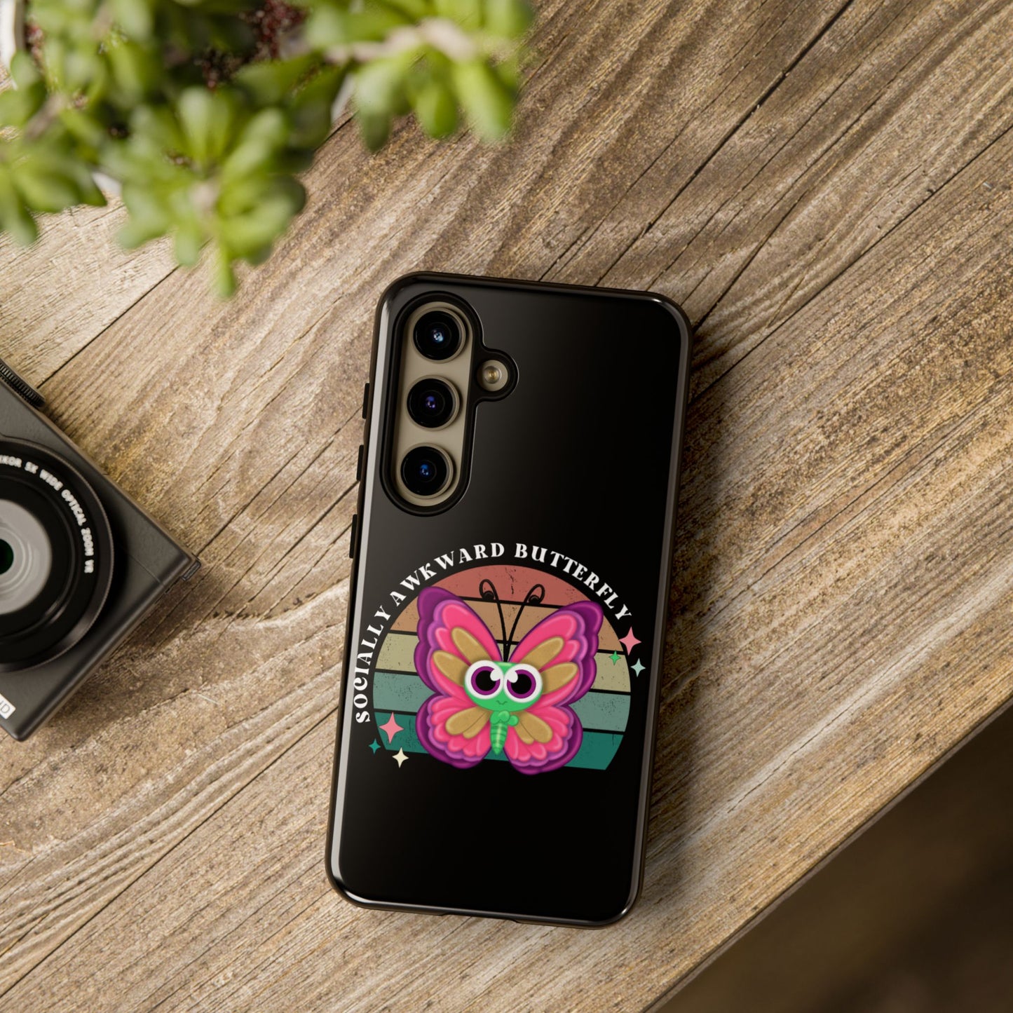 Socially Awkward Butterfly phone case Tough Cases