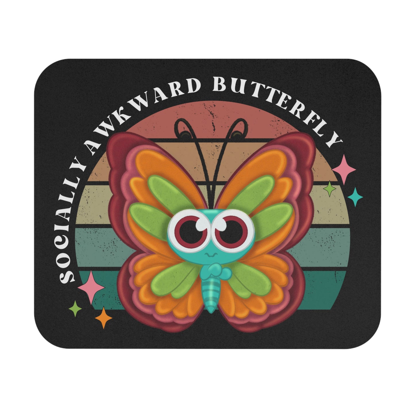Socially Awkward Butterfly, Mouse Pad (Rectangle)