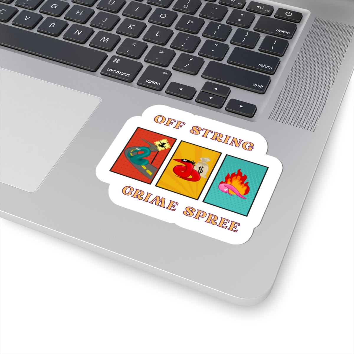 Worm off the String, Crime Spree, Sticker Decal