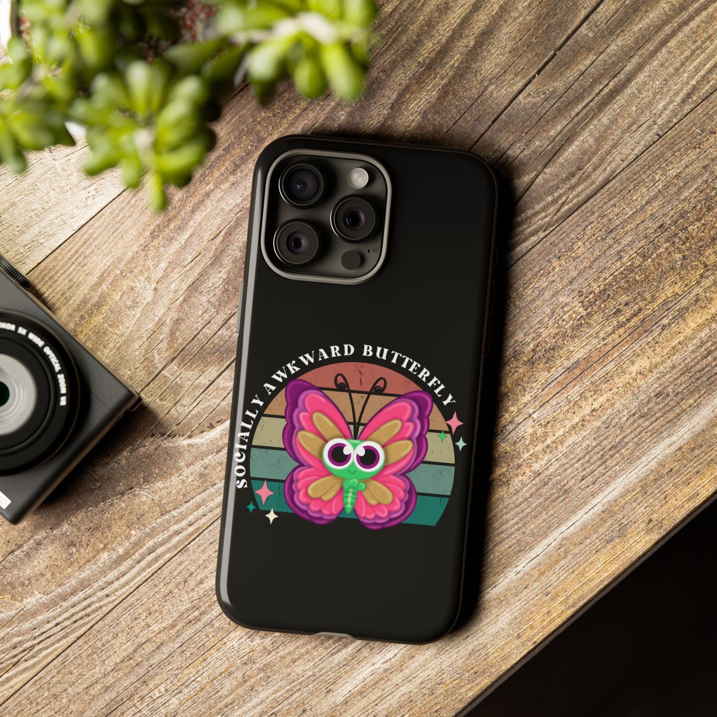 Socially Awkward Butterfly phone case Tough Cases